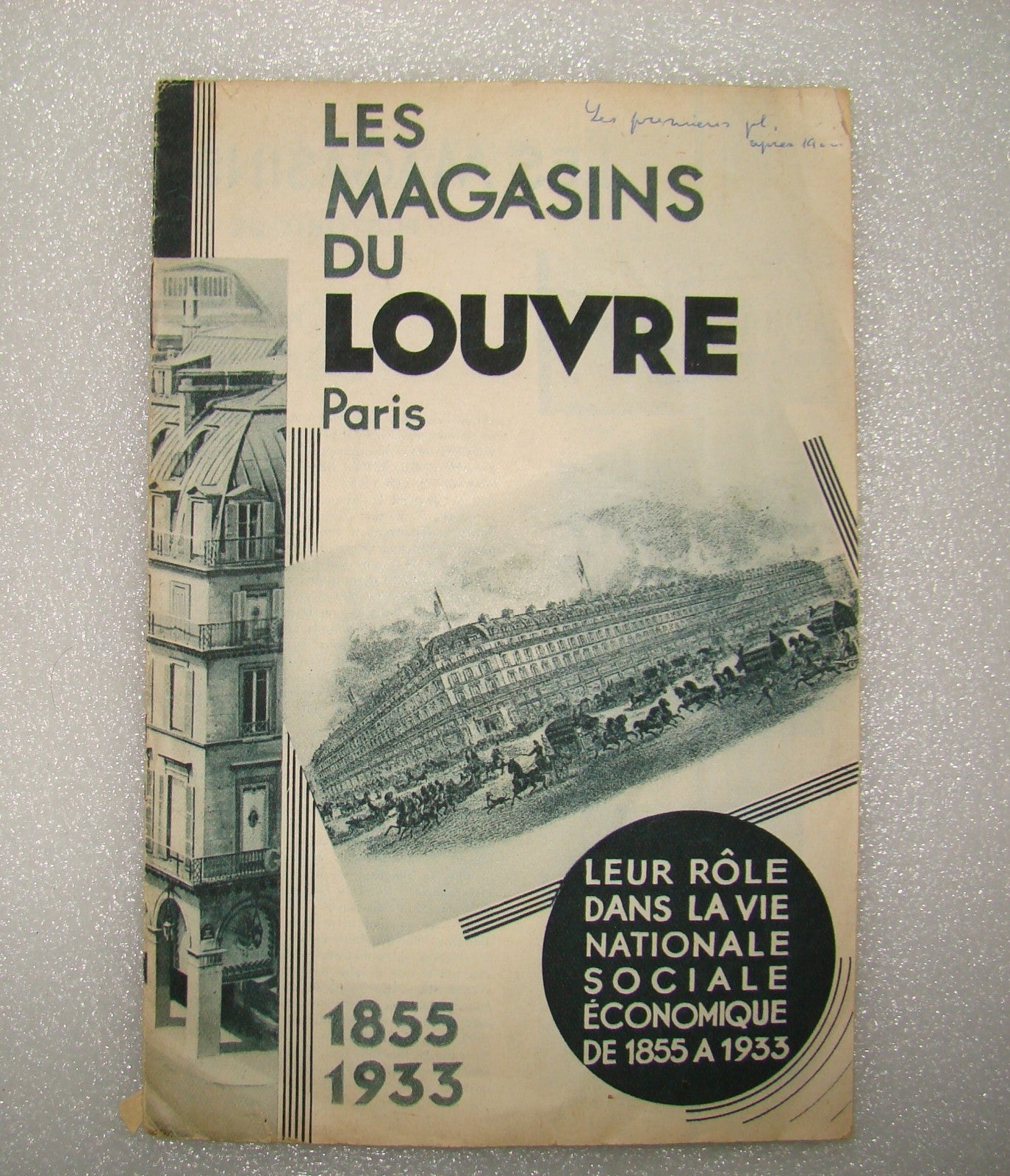 LES MAGASINS DU LOUVRE PARIS Museum Brochure Advertise 1855-1933 France French