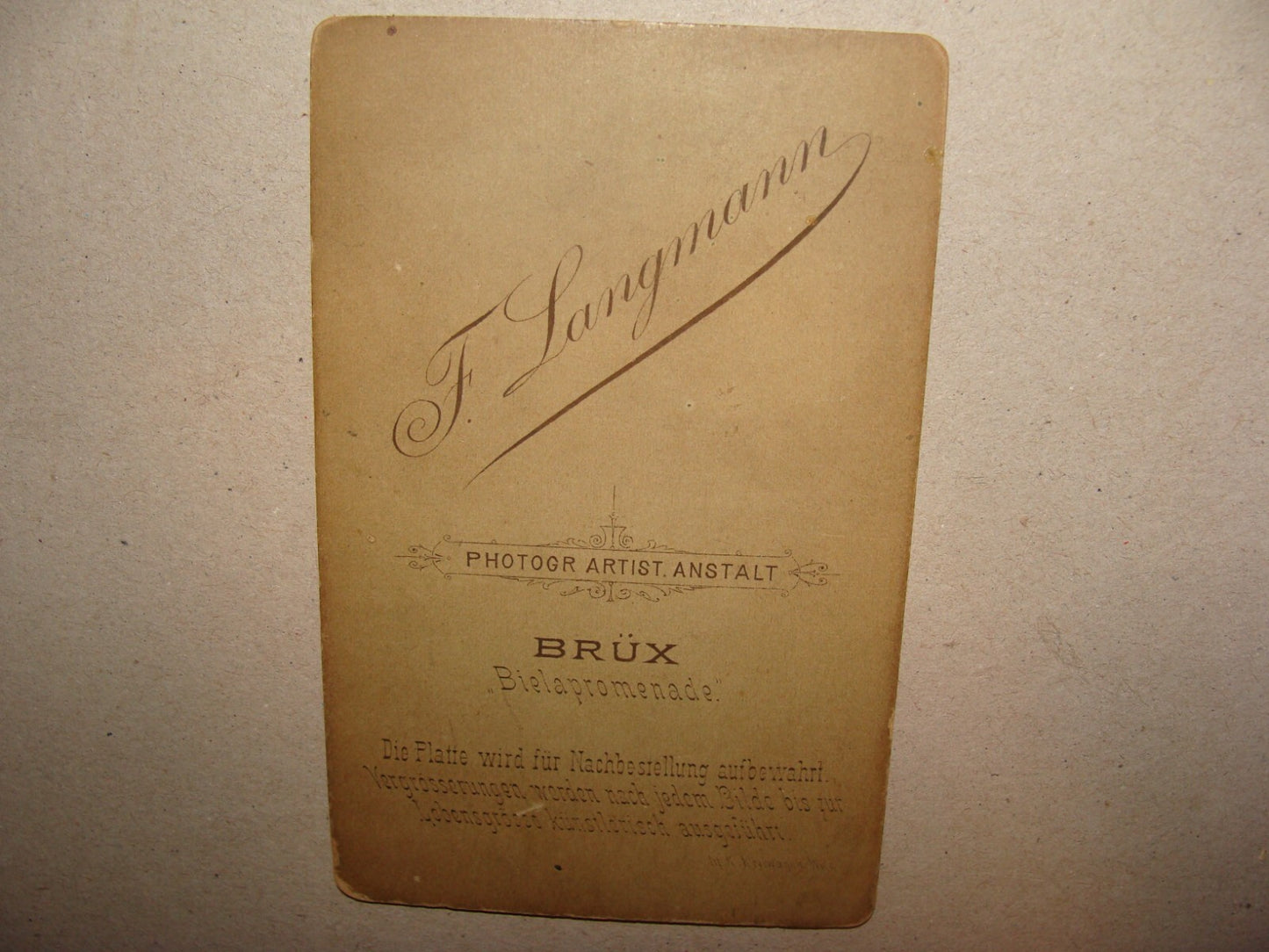 Germany Photo Jewish Judaica Antique Czech Austria CDV Cabinet LANGMANN x3