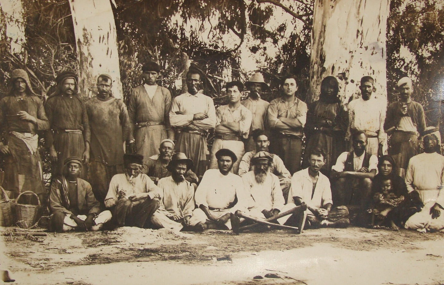 Photo Palestine Judaica Jewish Israel Zionist 1920s Zichron Yaakov Hebrew X4 LOT