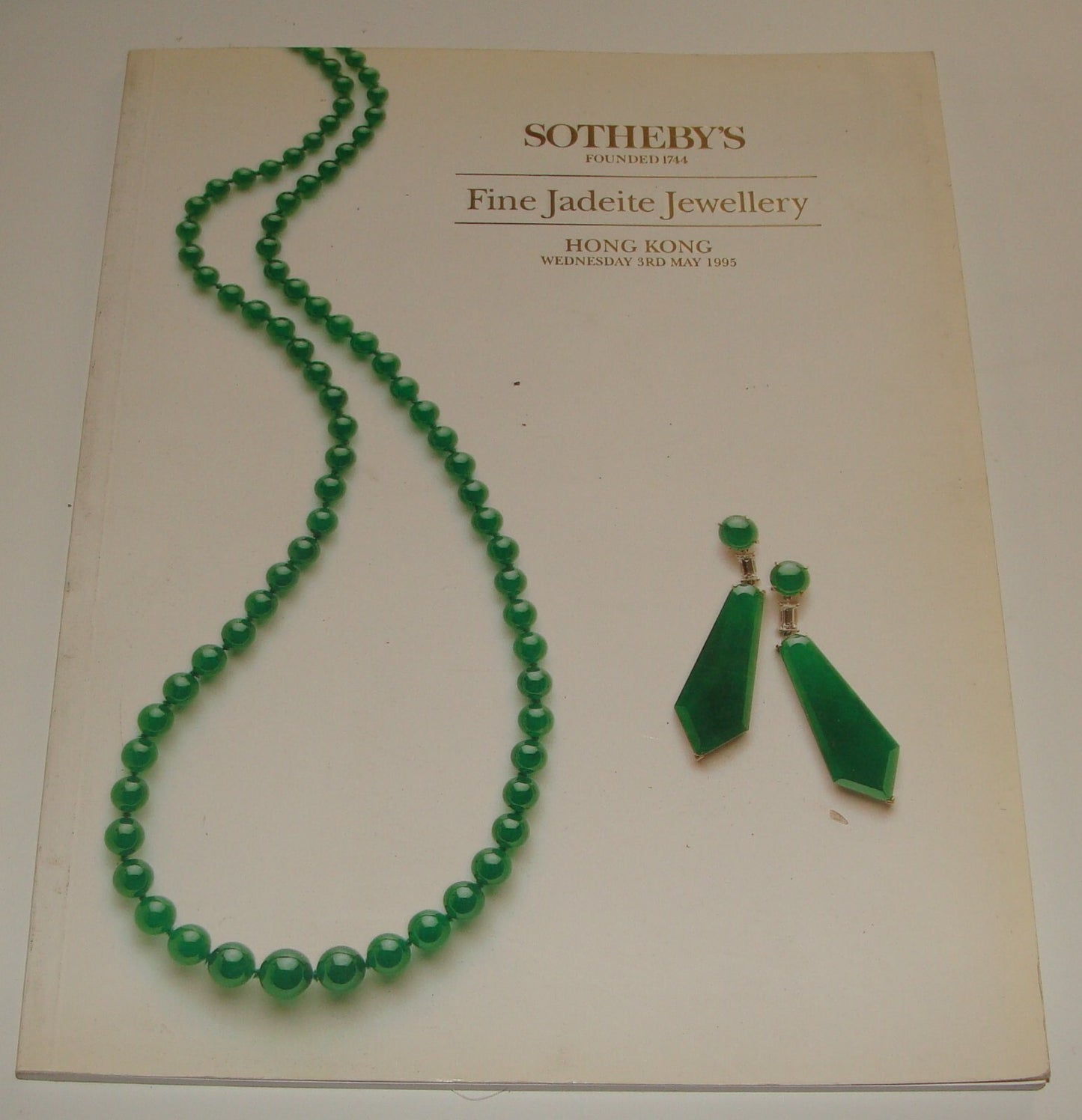 Catalog Sotheby's 1995 Fine Jadeite Jewellery Hong Kong Jade