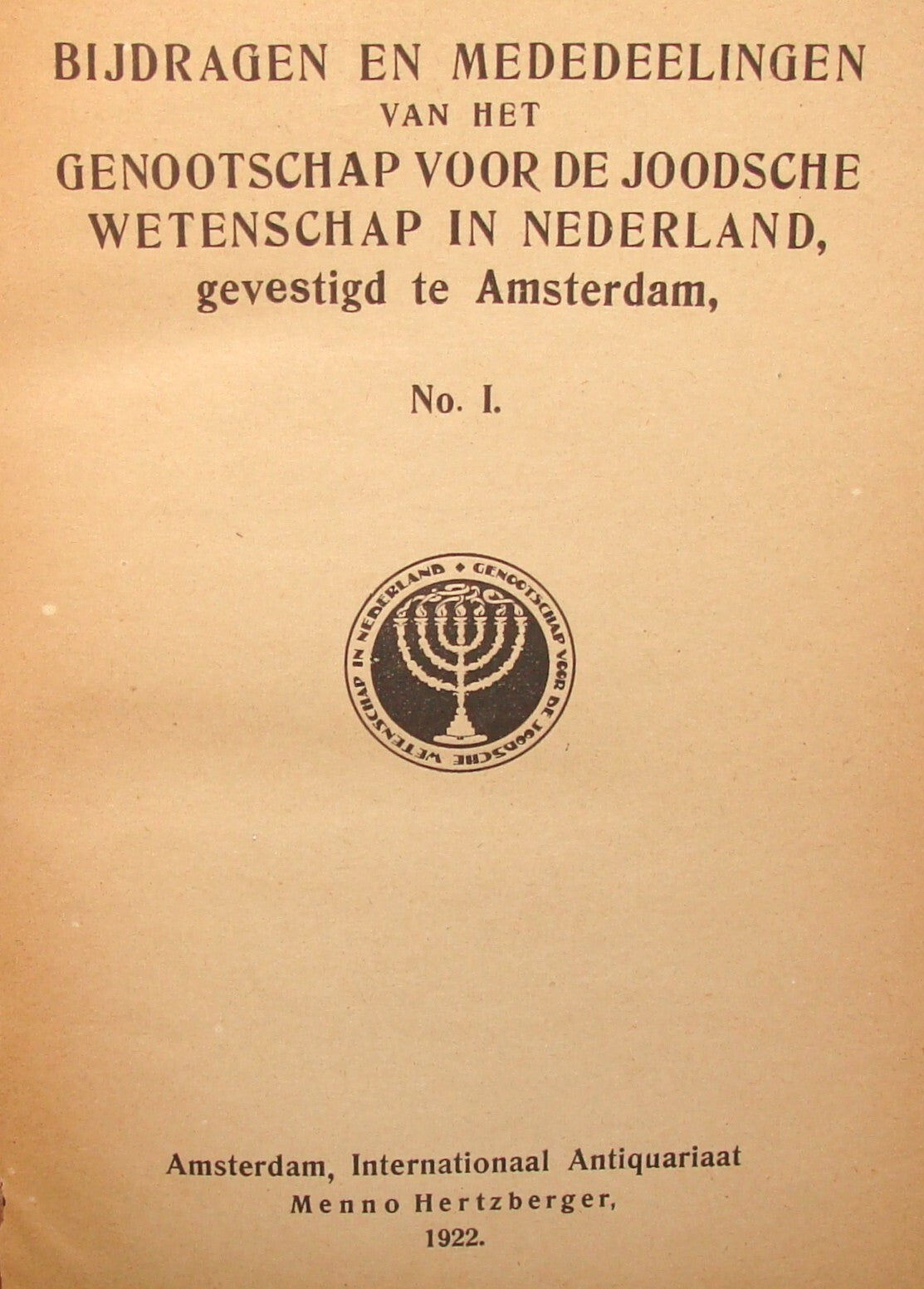 Book Jewish Judaica 1922-25 Dutch Netherlands Amsterdam 1-3 Bible Science
