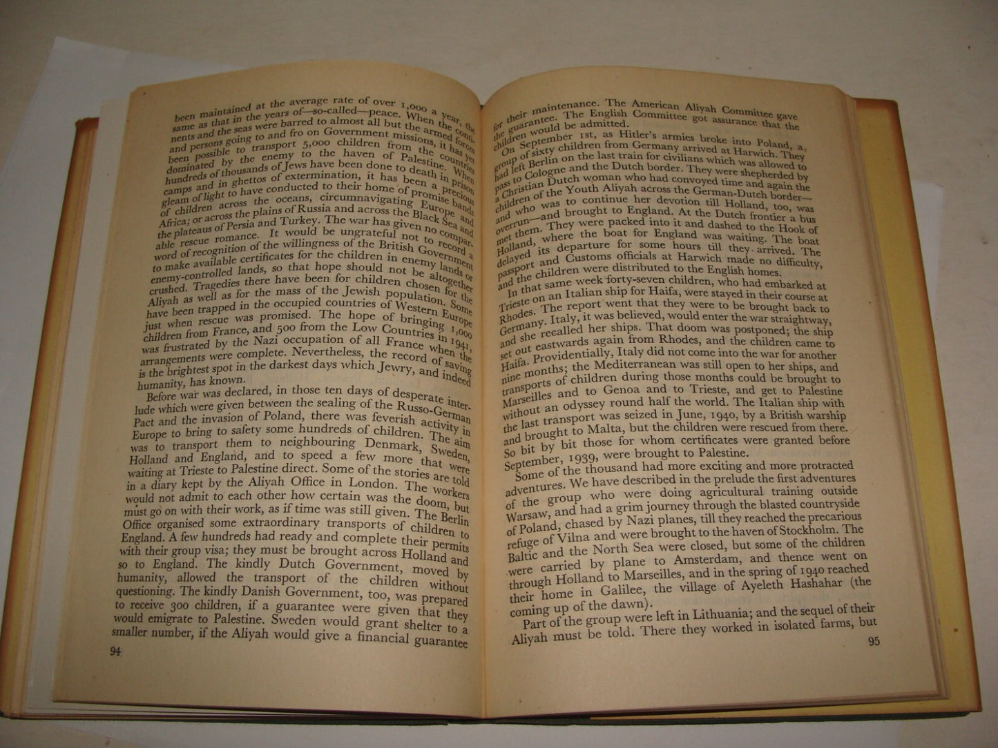 Book Jewish Zionism 1944 YOUTH COMES HOME Palestine Israel Immigration Pioneers