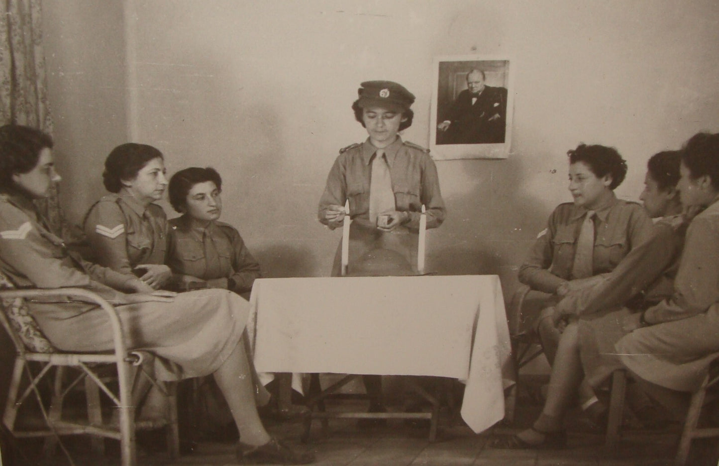 Photo Print, Jewish British Army Military Palestine ATS Female Soldiers 1943 WW2