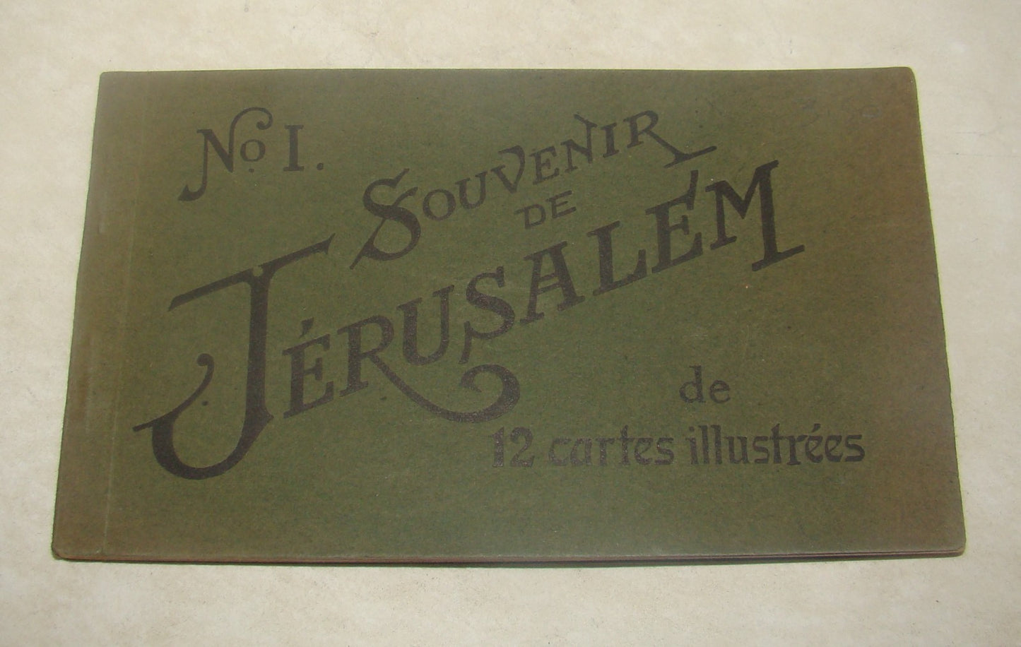 Booklet Palestine Card Jewish Judaica Israel Souvenir De Jerusalem 12 Postcard