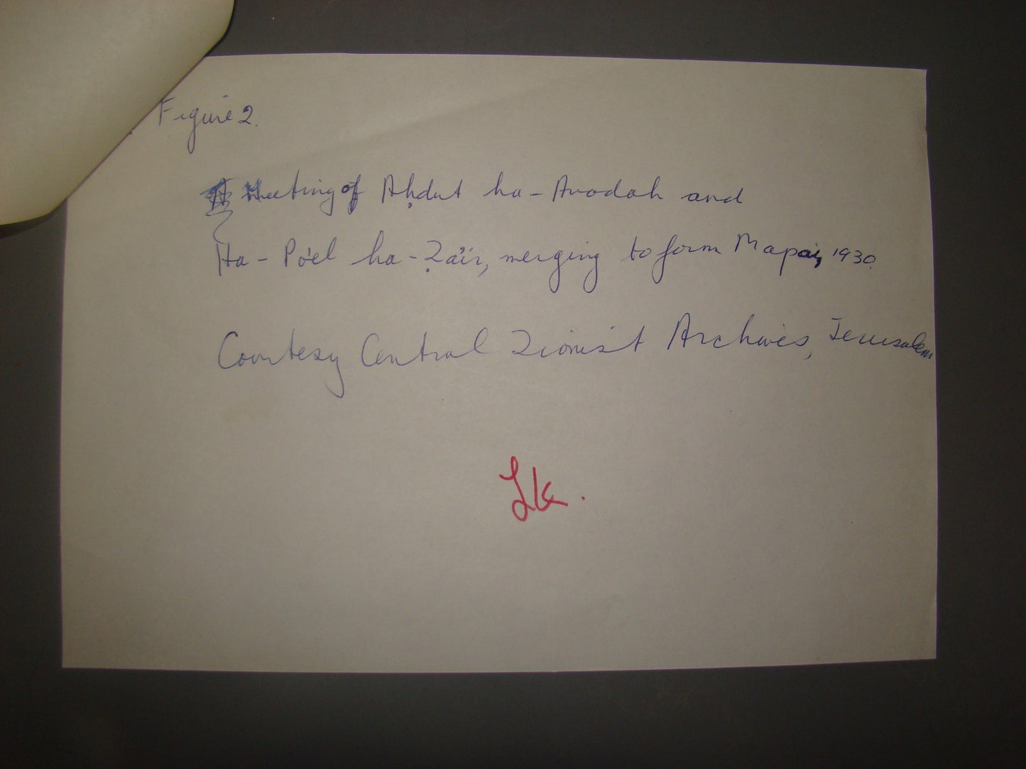 Map Jewish 1930 Agency Photo Zionist Ahdut HaAvoda Hapoel HaTzair Political