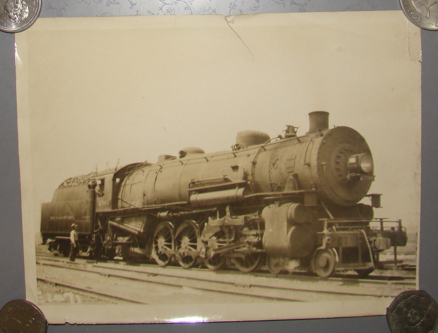 Original New York Central Railroad 4-8-4 Niagra Train Locomotive American Photo