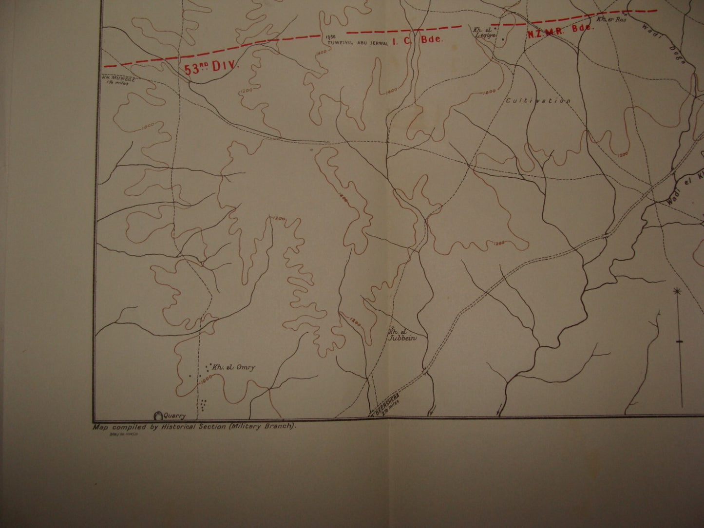 Palestine Israel Map Army Military WWI Turkish British Army Military GAZA