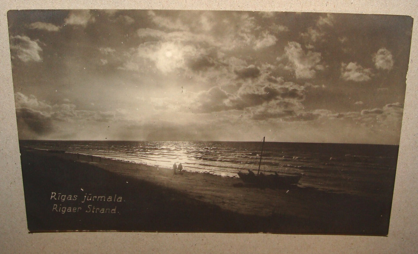 1927 Latvia Riga Photo Postcard Letter Stamp