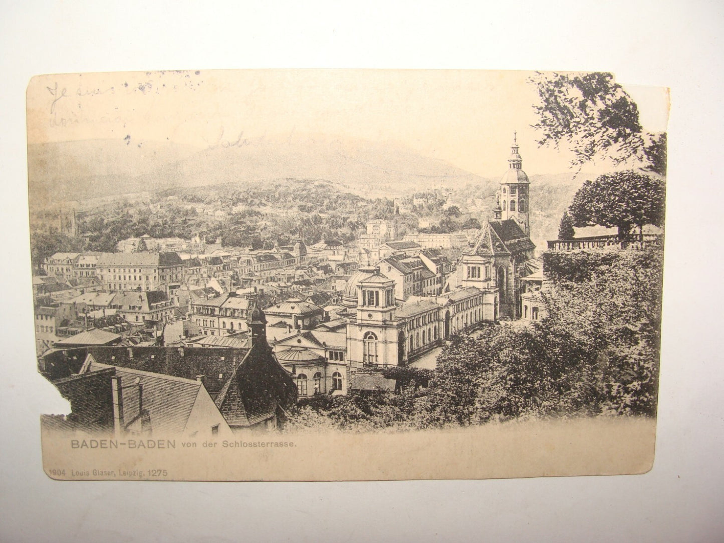 Germany Antique 1906 Baden Baden German Postcard To Costa Rica San Jose Stamp