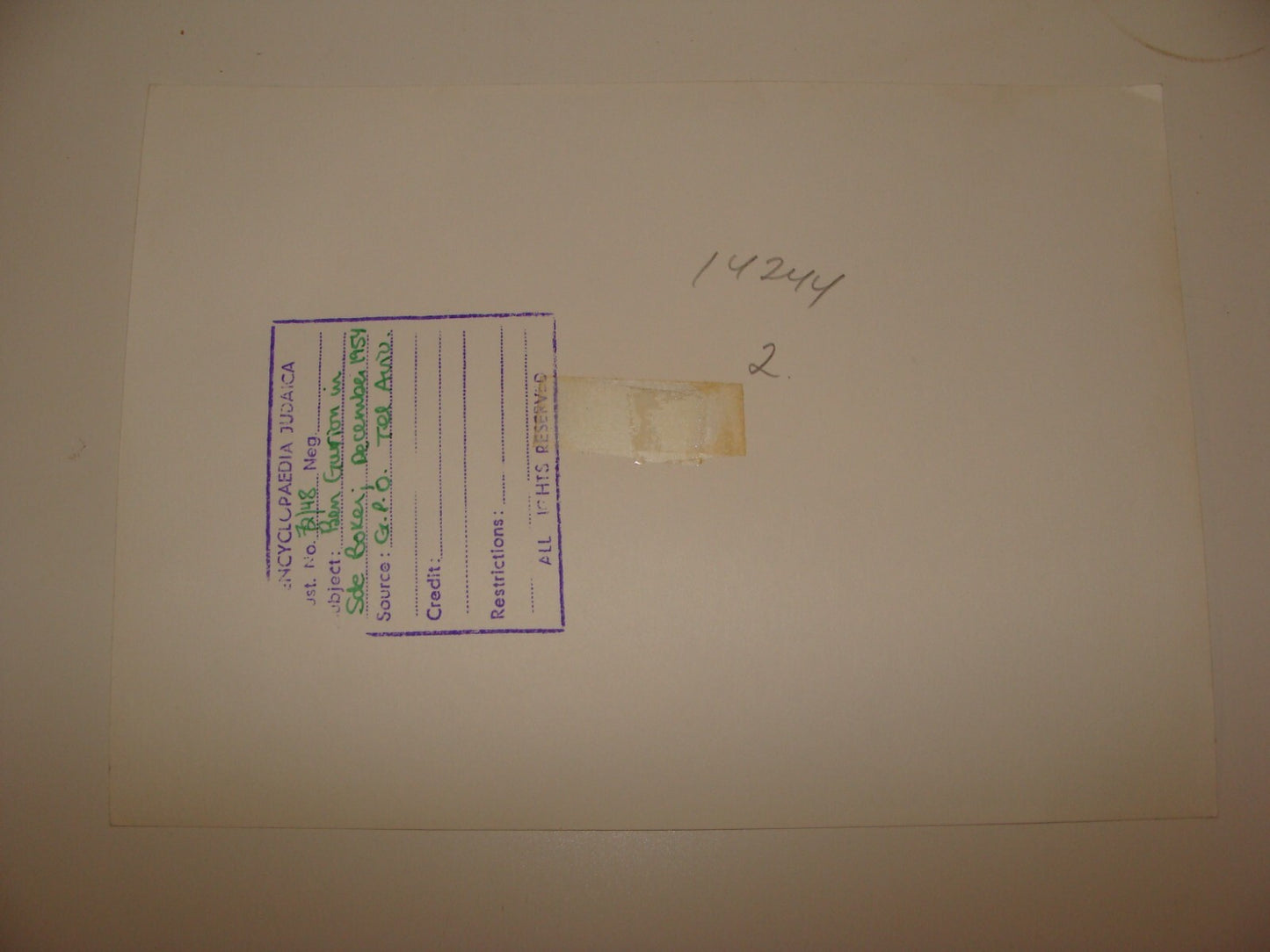 Pol Photo Print Jewish 1954 Israel Prime Minister DAVID BEN GURION Kibbutz Sde