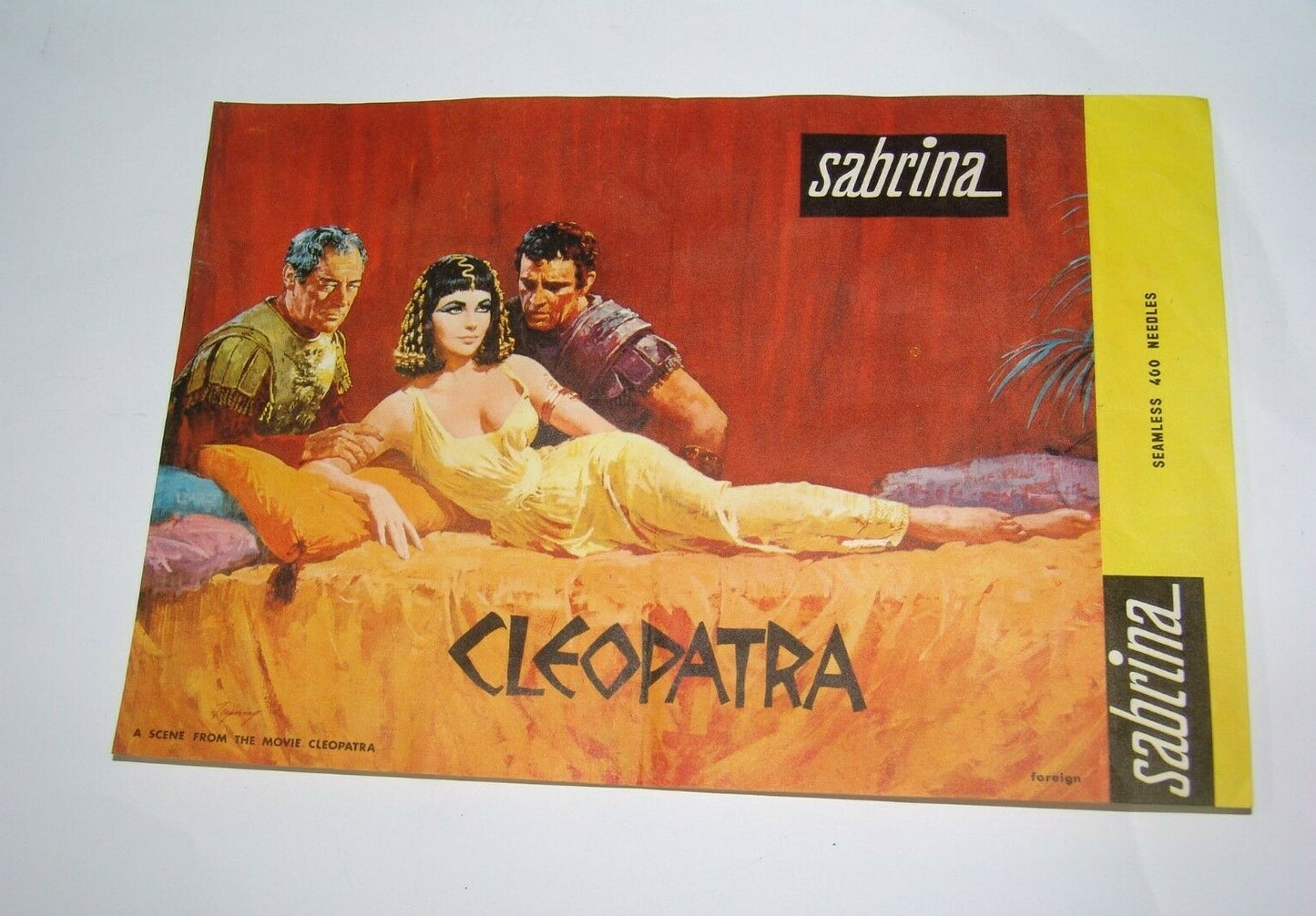 SABRINA clothing company ad CLEOPATRA Elizabeth Taylor poster