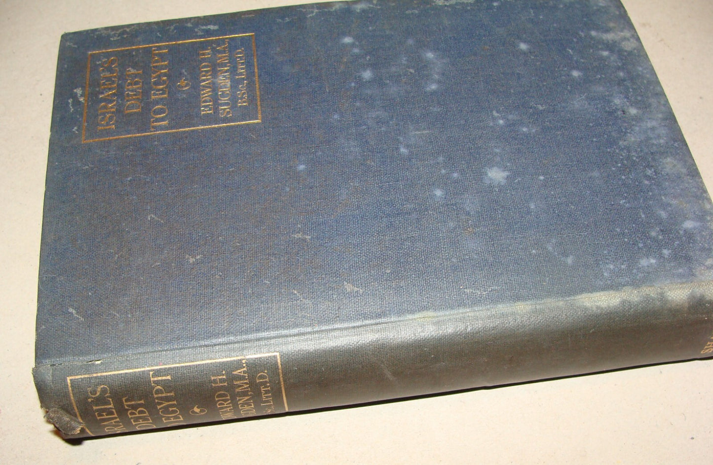 Book Jewish RARE 1928 ISRAEL'S DEBT TO EGYPT Israel History Judaica London