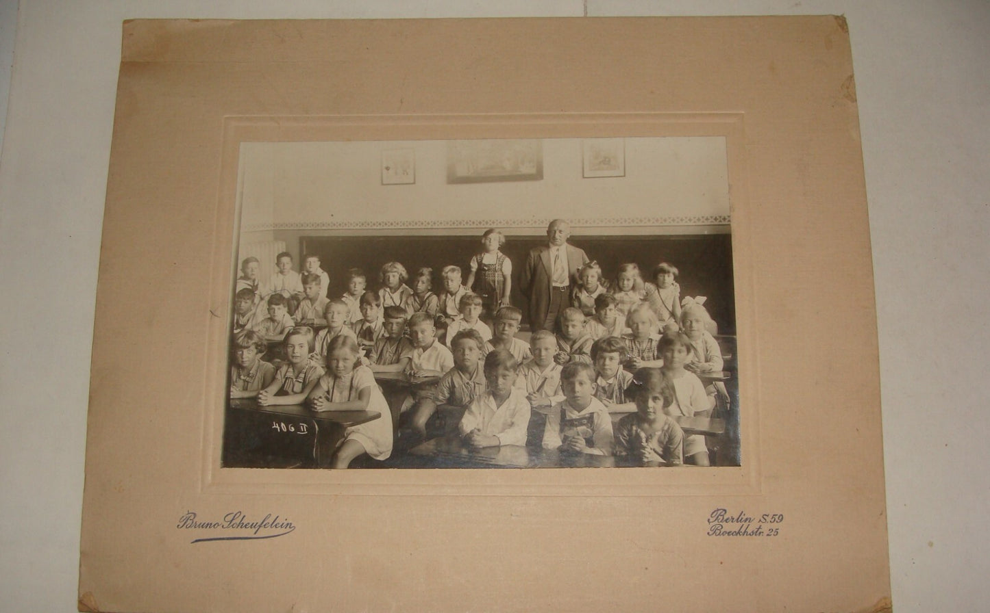 Germany Photo Jewish Judaica? 192? German School Kids Children Bruno Scheufelein