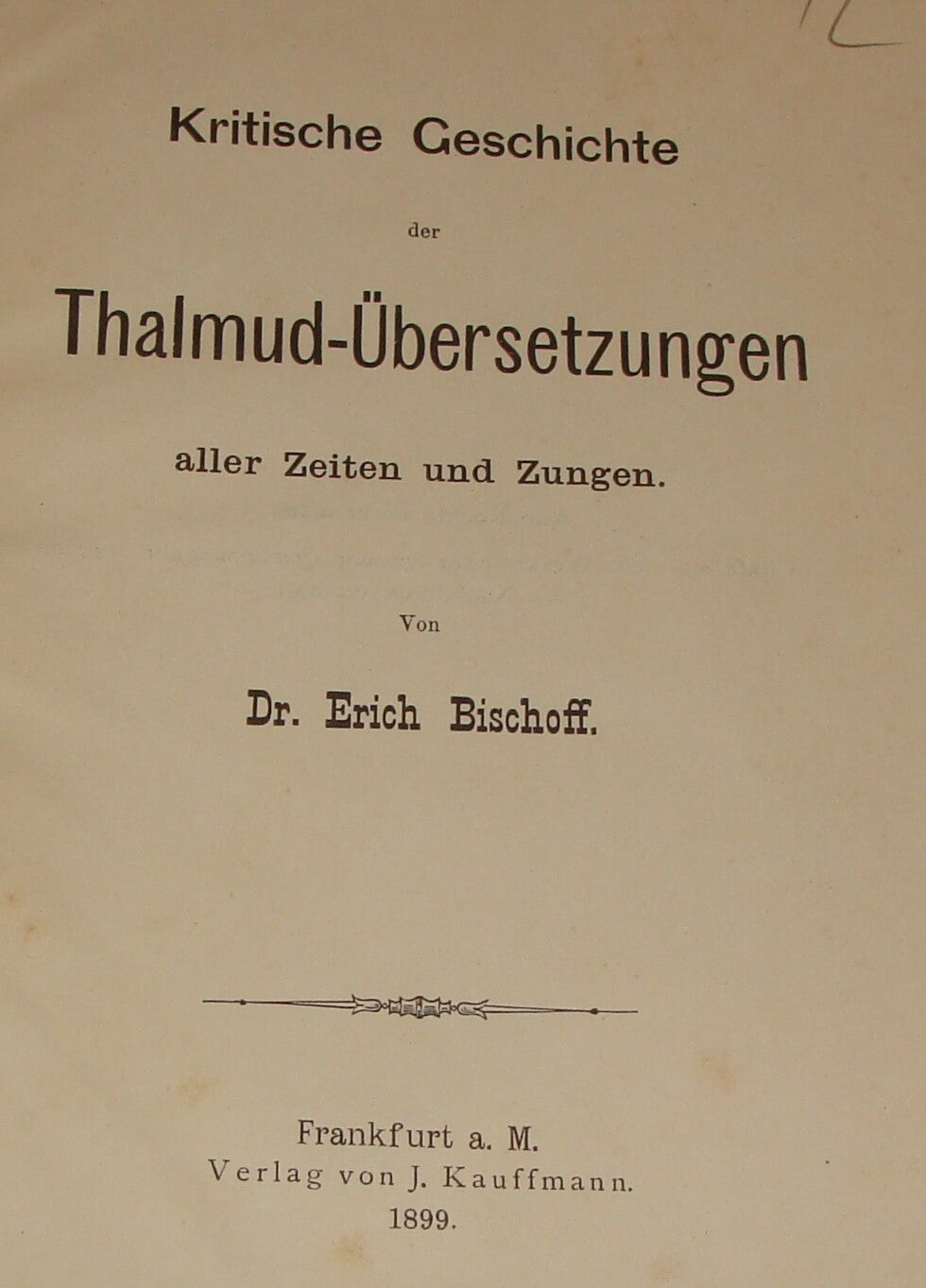 Germany Book Jewish Judaica German Antique 1899 Biblical Talmud History