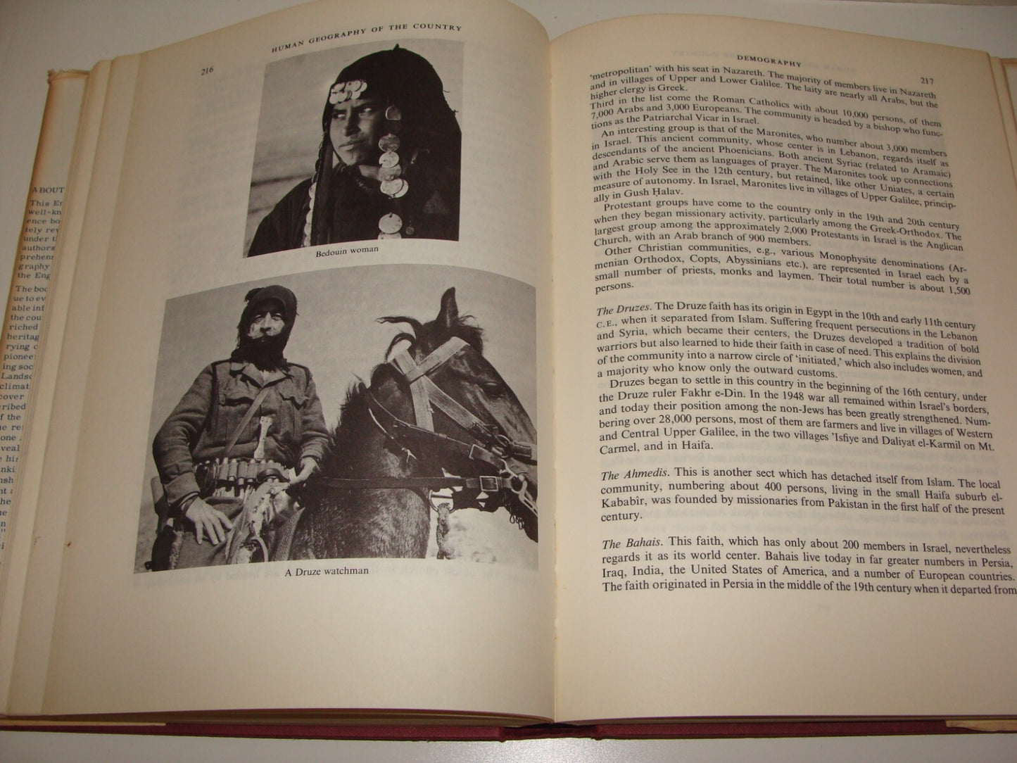 Jewish Judaica 1966 GEOGRAPHY OF ISRAEL Book + Map English Version
