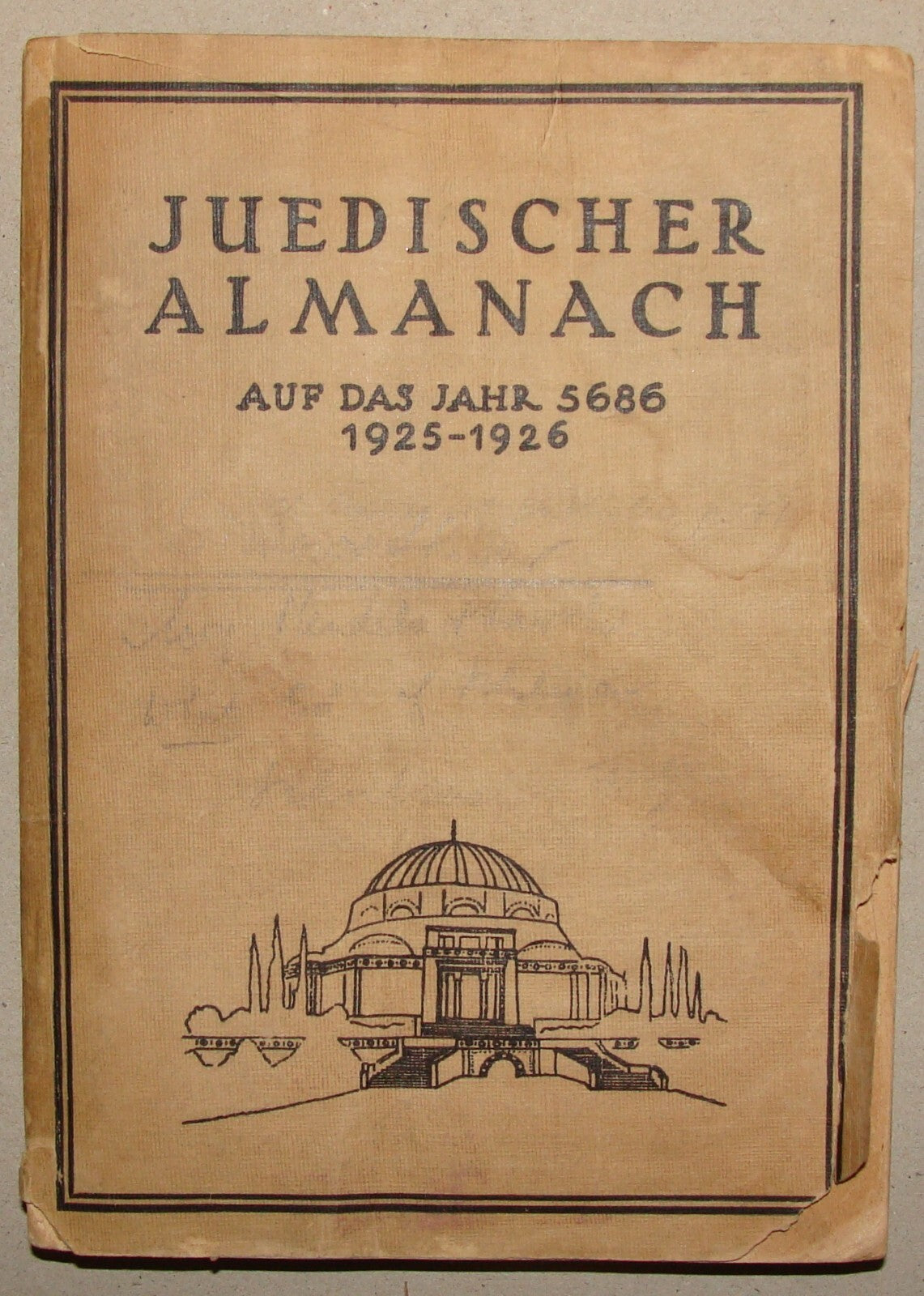 Book Jewish Judaica 1925 German Austria Vienna JUEDISCHER ALMANACH Art Ad