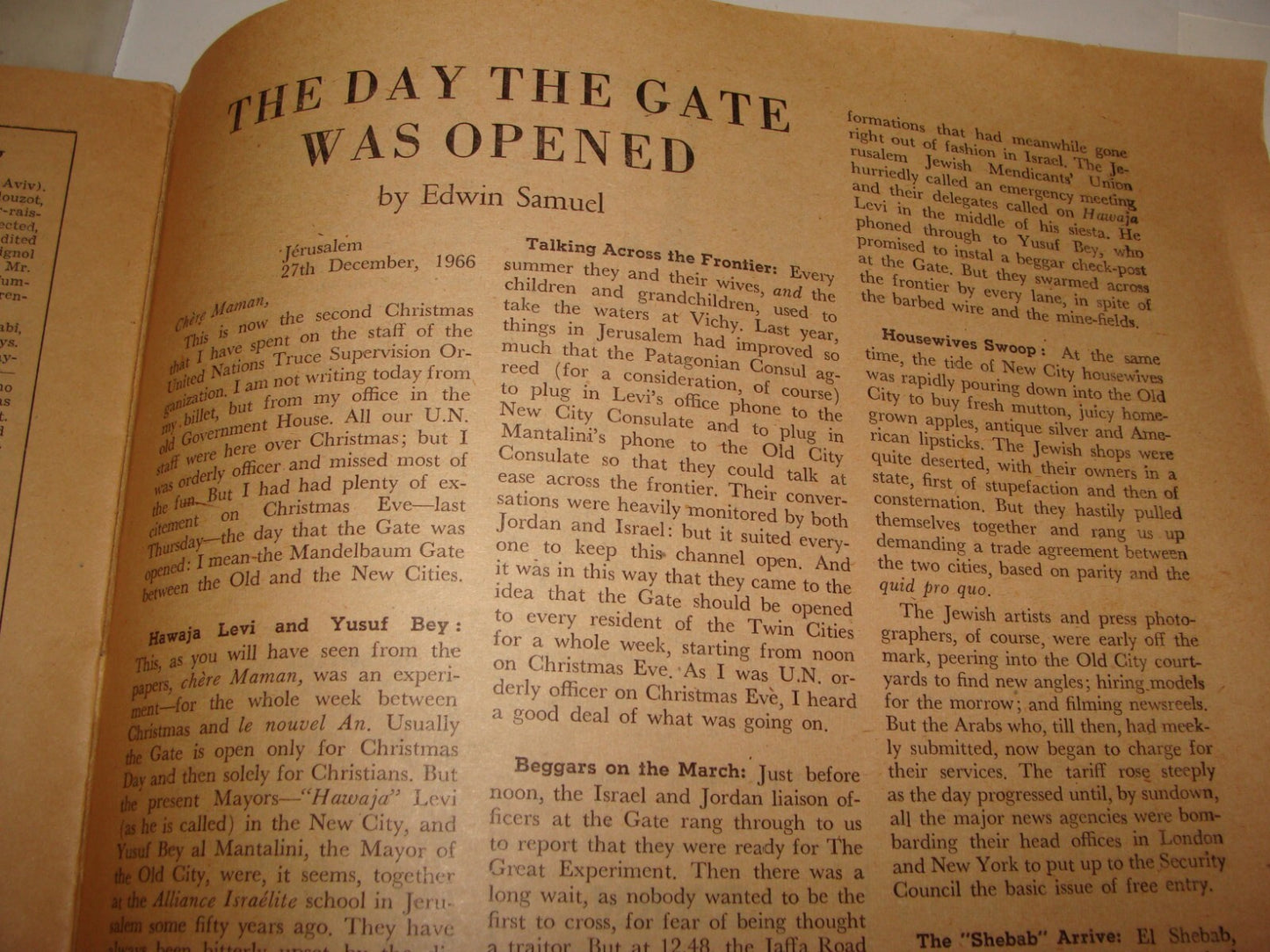 Jewish Judaica 1956 HERE AND NOW Weekly Israel Israeli English Zionist