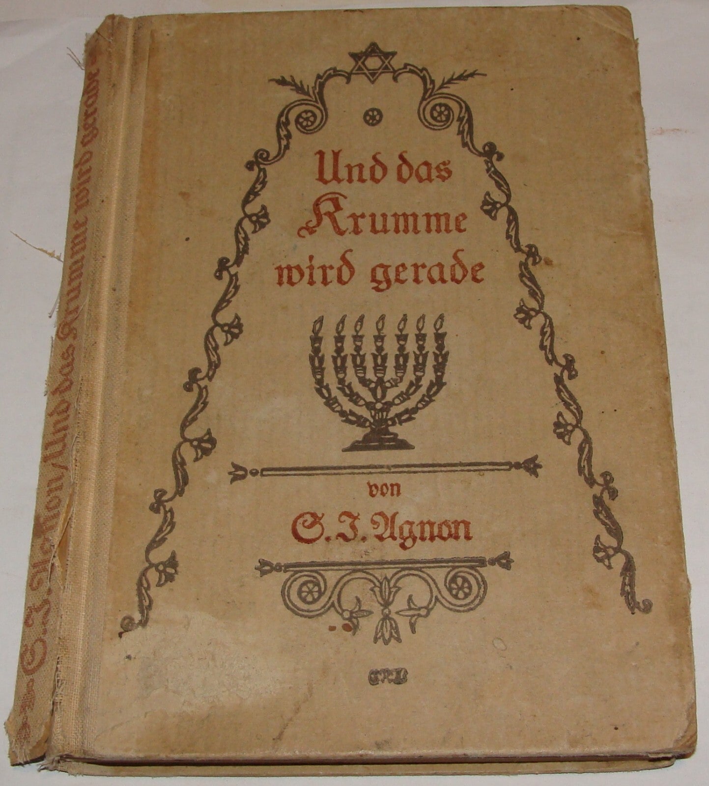 Germany Book Jewish 1925 German Hebrew Israel Israeli Author AGNON Literature