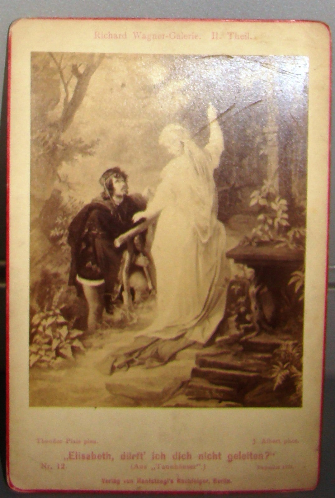 Germany antique richard wagner galerie II. Theil 1877 photo berlin cabinet cdv