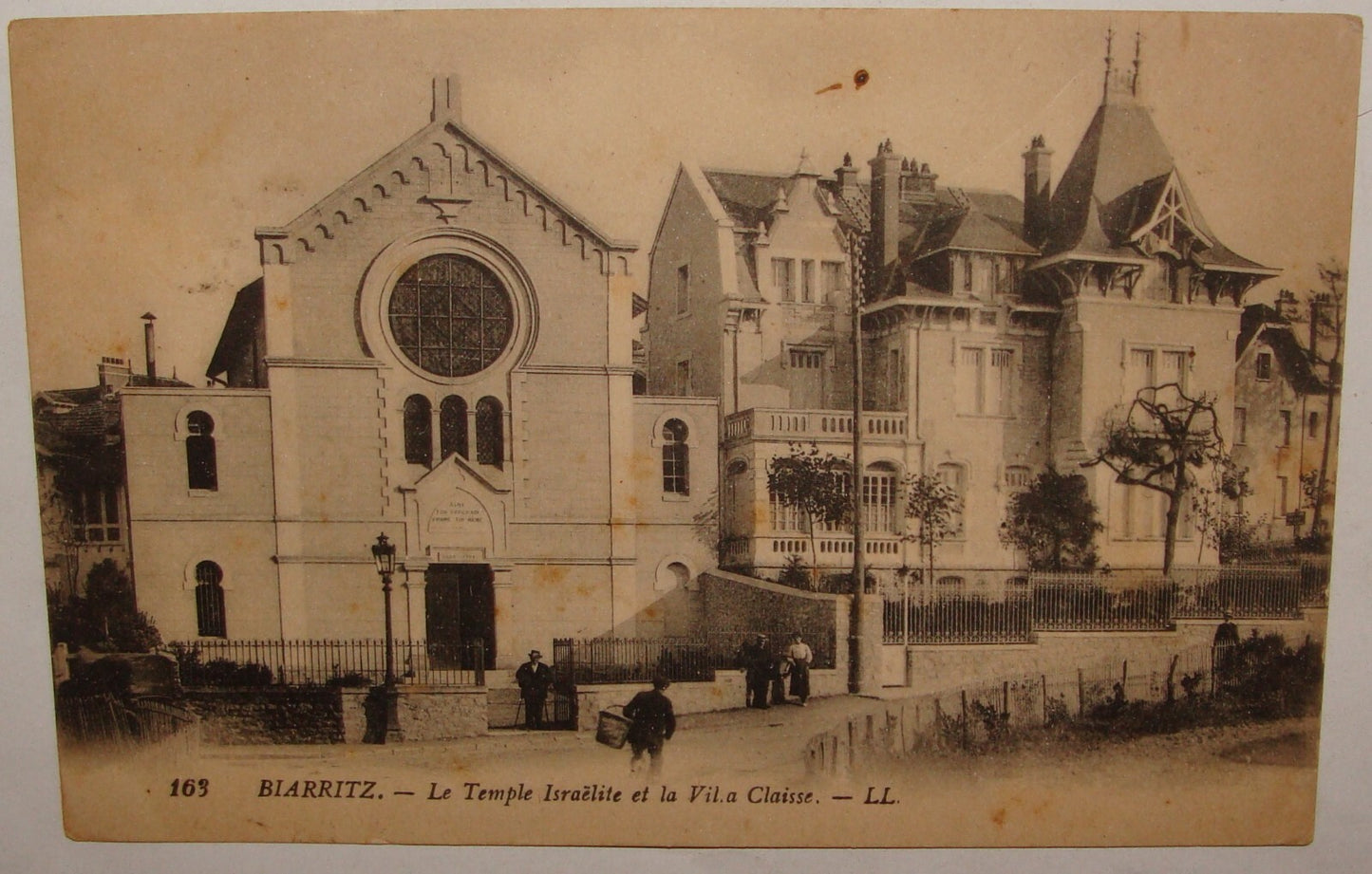 Photo Jewish Card Judaica France Biarritz Synagogue Postcard