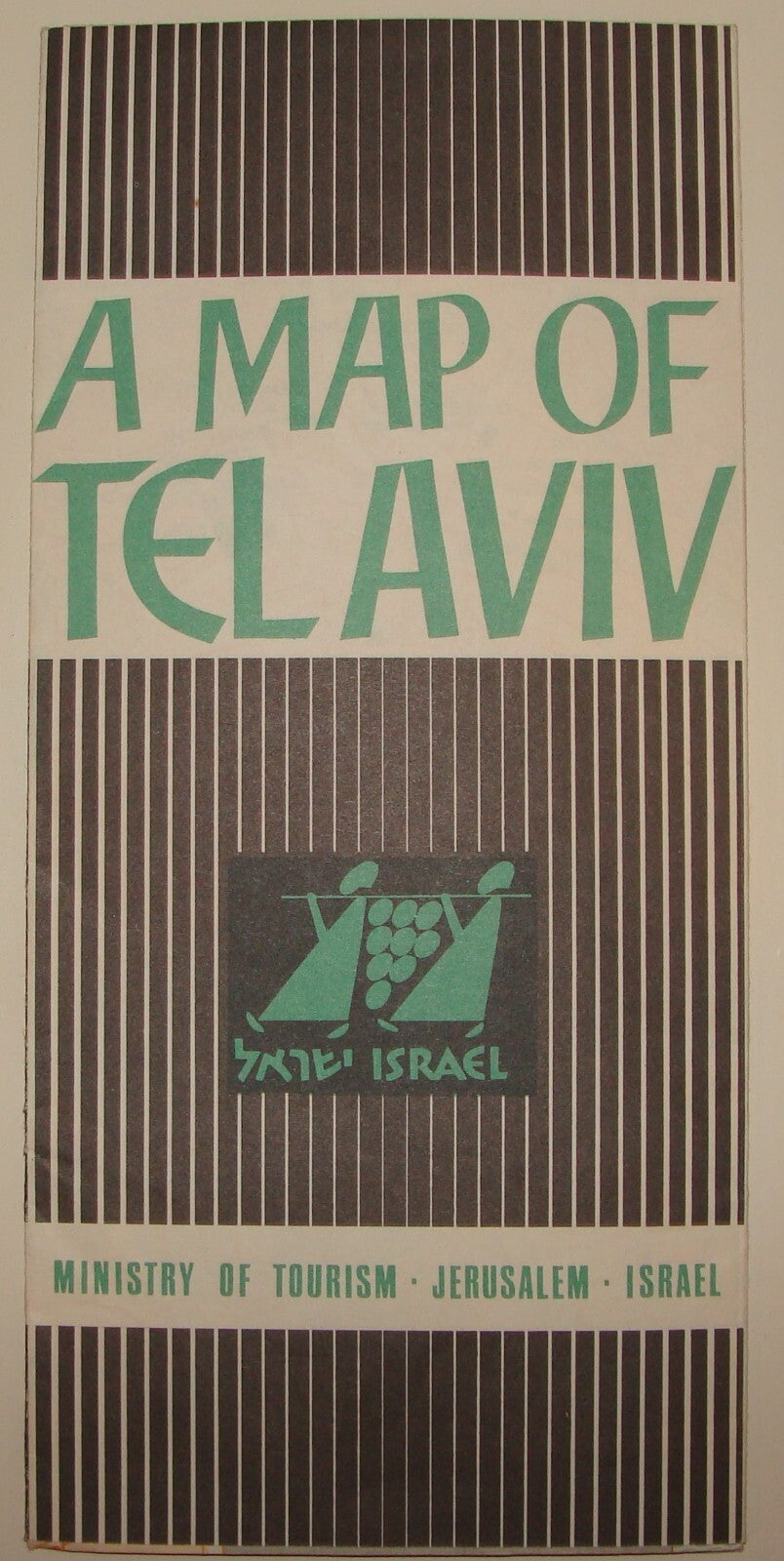 Map Jewish Judaica ISRAEL Israeli TEL AVIV JAFFA Guide