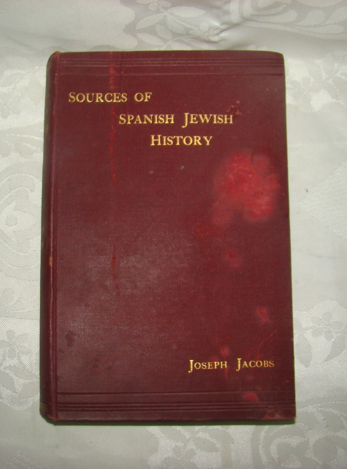 Book Jewish judaica antique 1894 spanish spain jewish jews history joseph jacobs