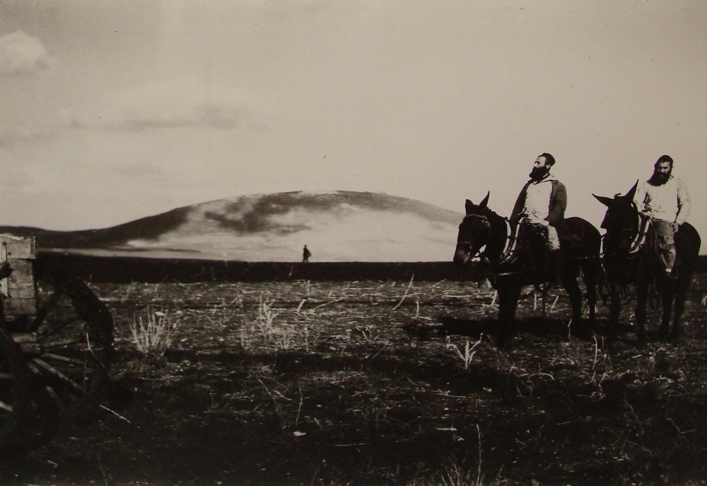 Photo Print Judaica 1928 Palestine Jewish Religious Kibbutz Mahane Israel Dovrat