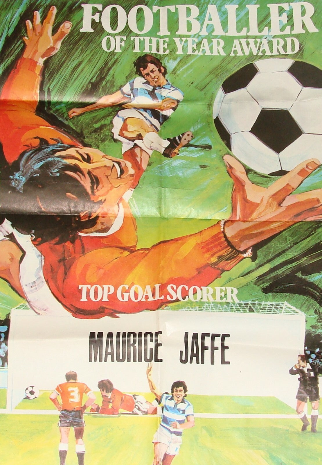 Ad Jewish Judaica Brigade Rabbi Maurice Jaffe Footballer of The Year Poster