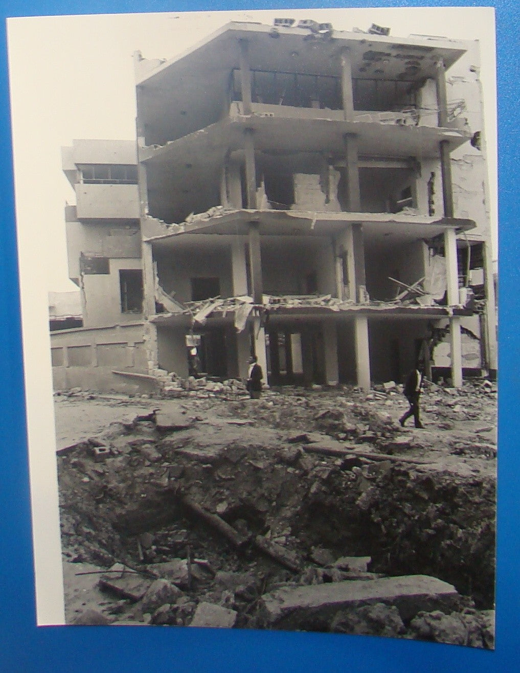 1986 AFP Press Photo Operation El Dorado Canyon USA Lybia War Bomb 18 x 24 cm