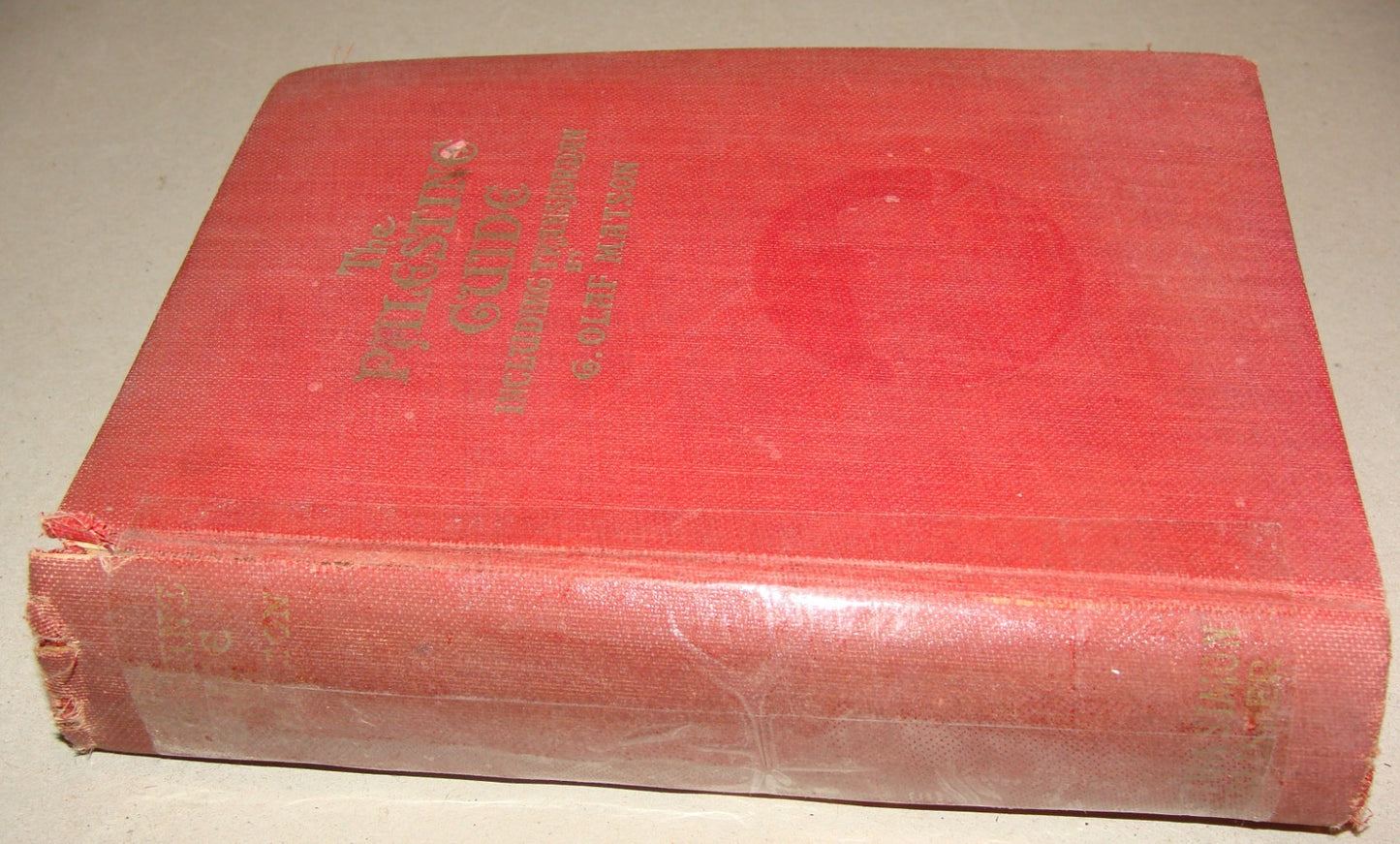 Book Palestine Guide including Trans Jordan Travel 1946 Israel Jerusalem Matson