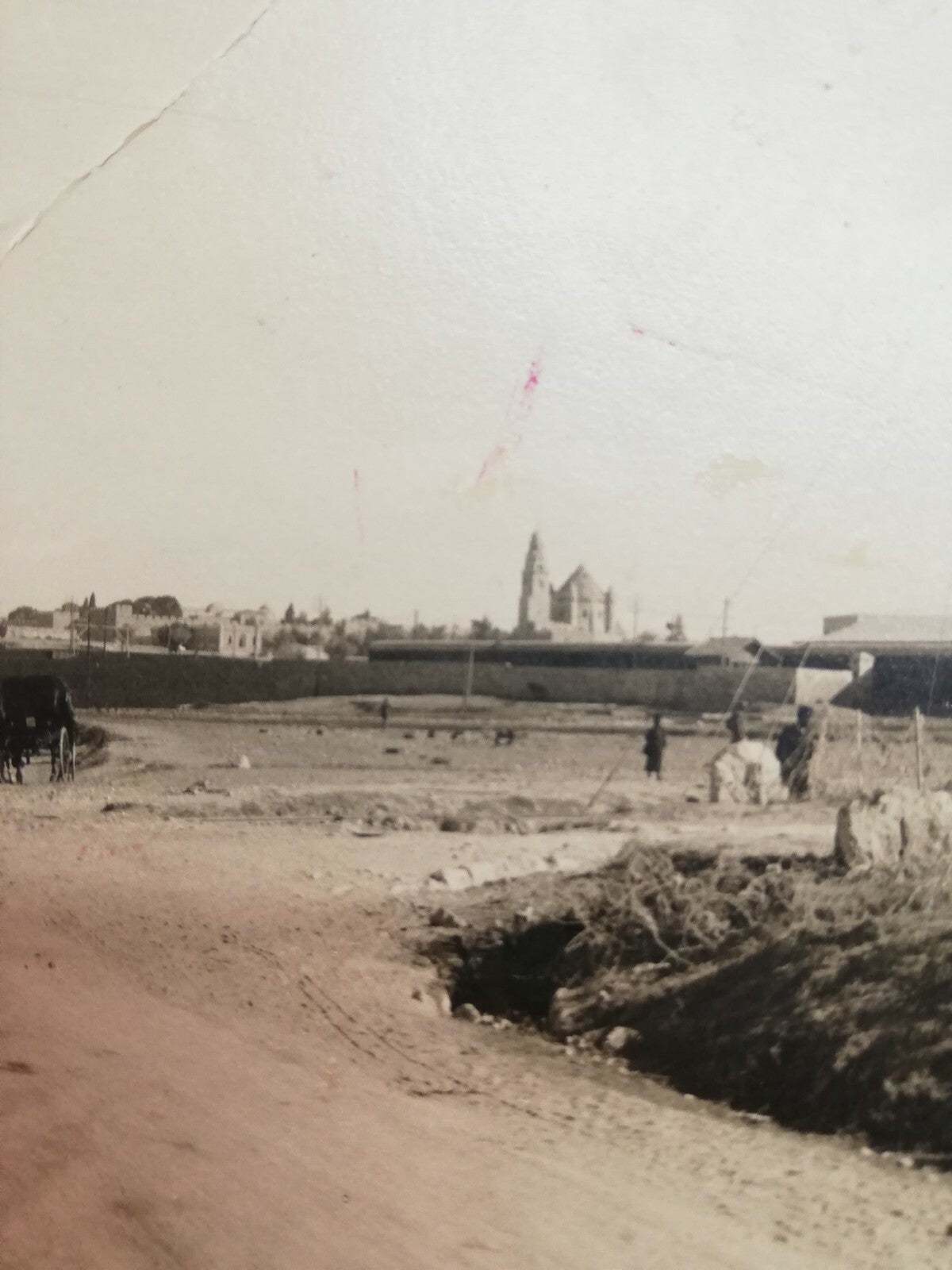 Photo Palestine Jewish Antique 1922 Israel Nesher Taxi Company Hebrew Car Oil