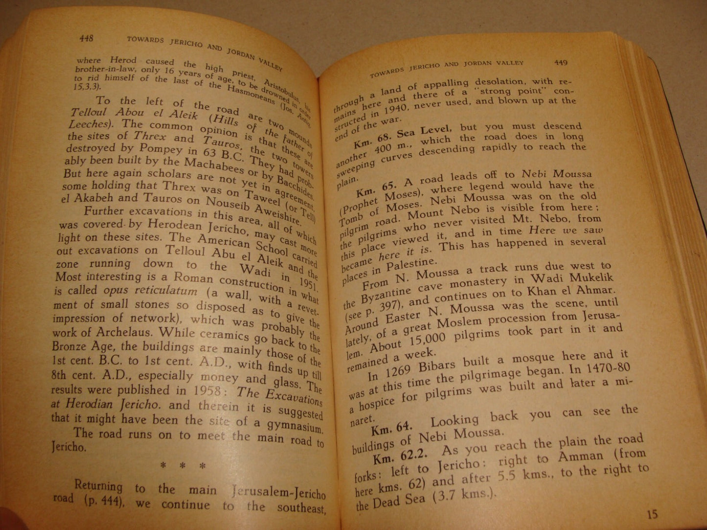 1961 Guide to the Holy Land Book Jerusalem Israel Map