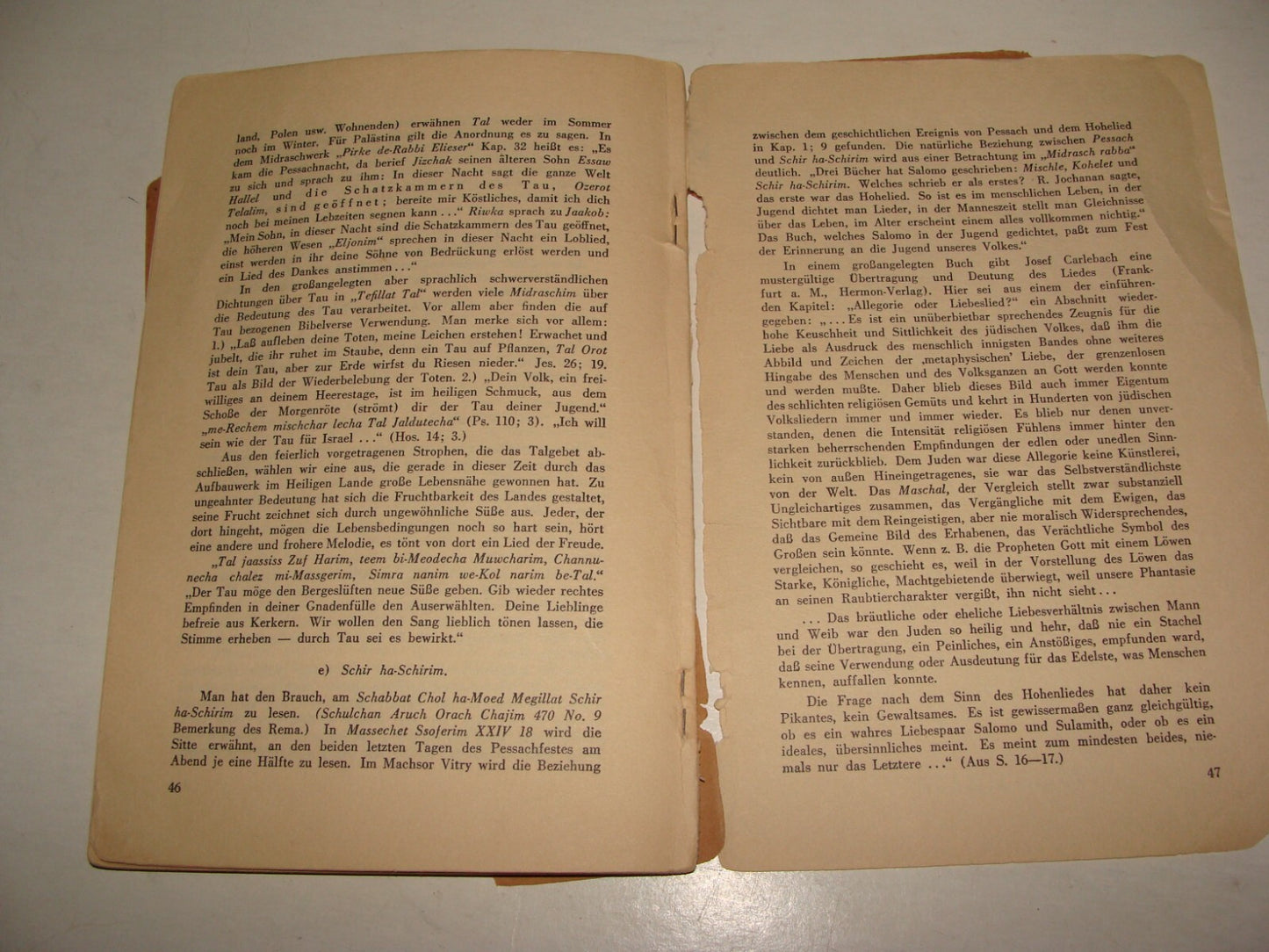 Germany Book Jewish Judaica 1936 Passover Pesach Zionist Youth Torah German