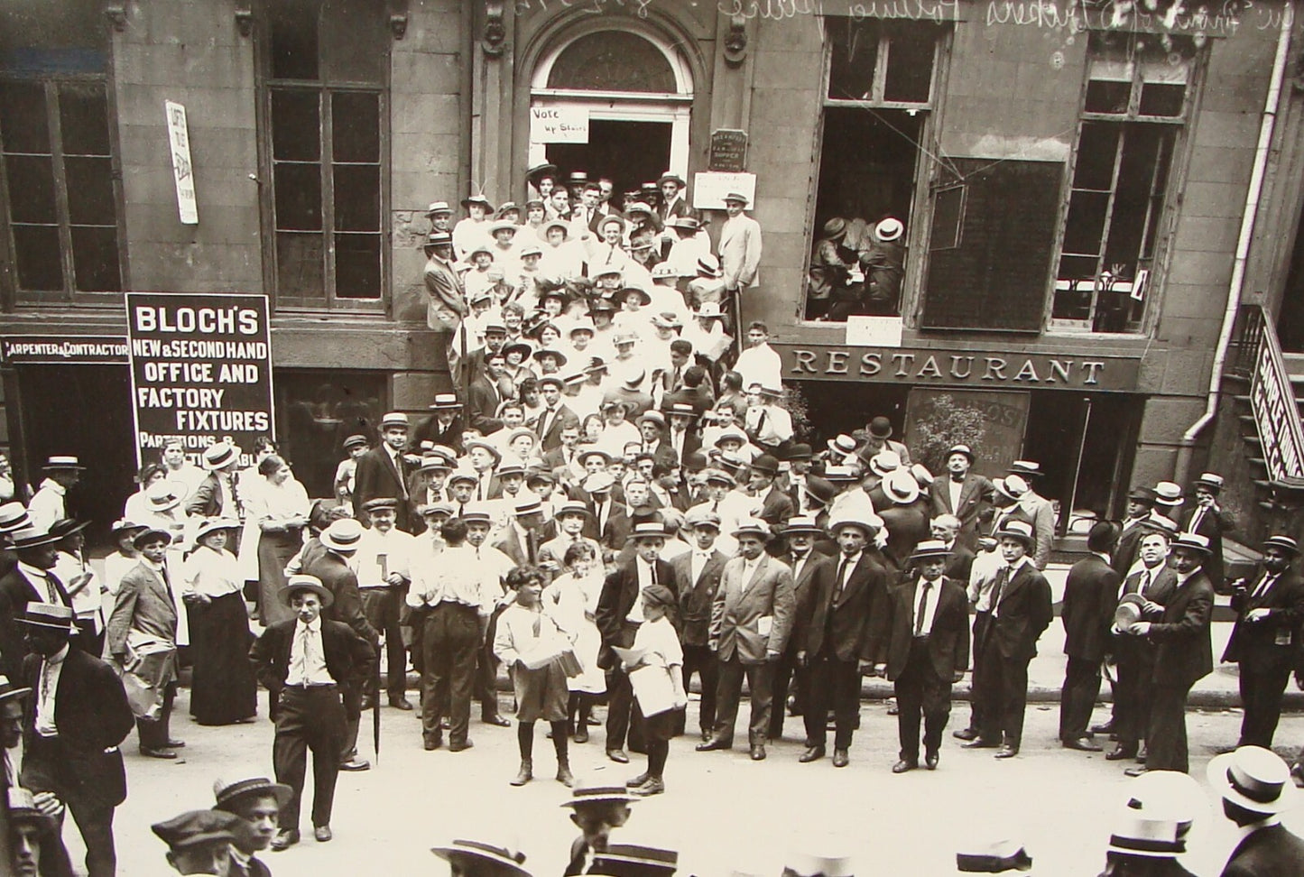 Photo Print, 1915 American Jewish Judaica United States NY Labor Garment Workers