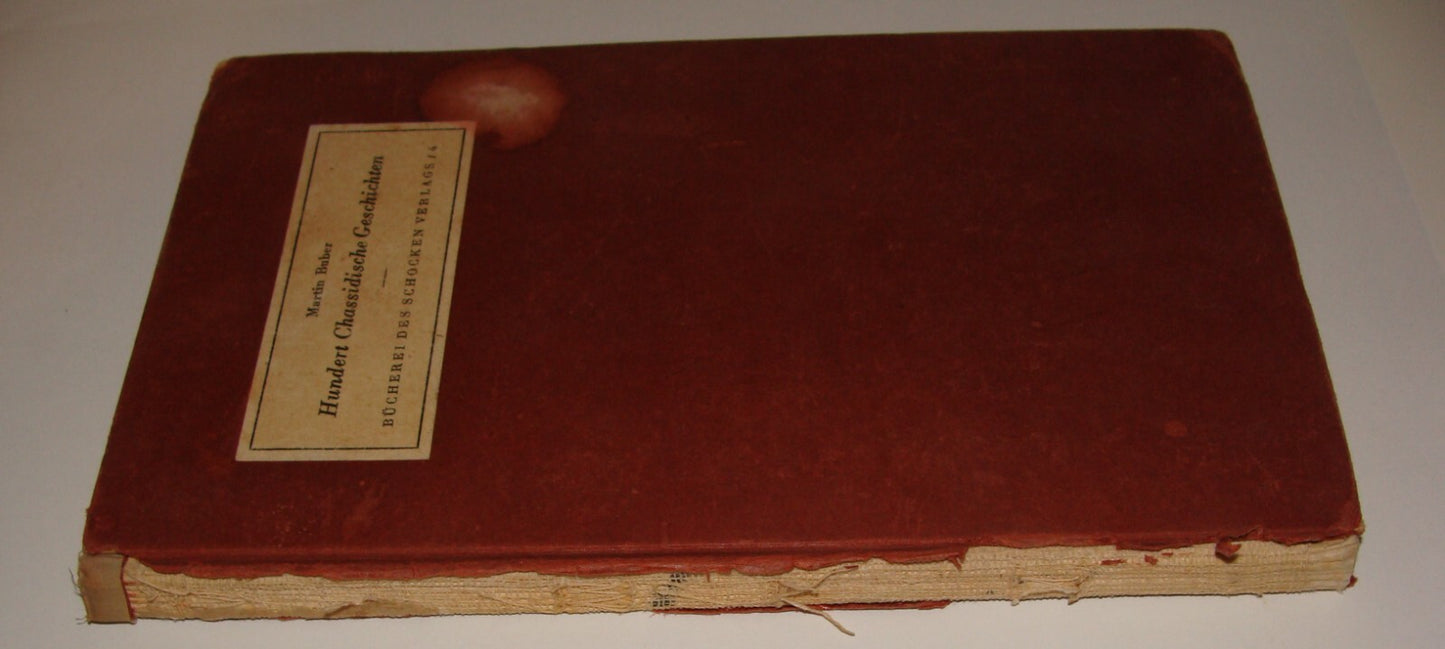 Germany Book Jewish Judaica 1935 German Martin Buber Religious Hasidic Stories