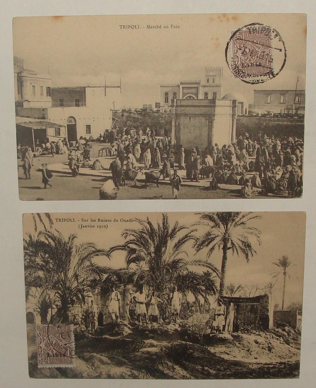 Libya Tripoli Photo Postcard x2