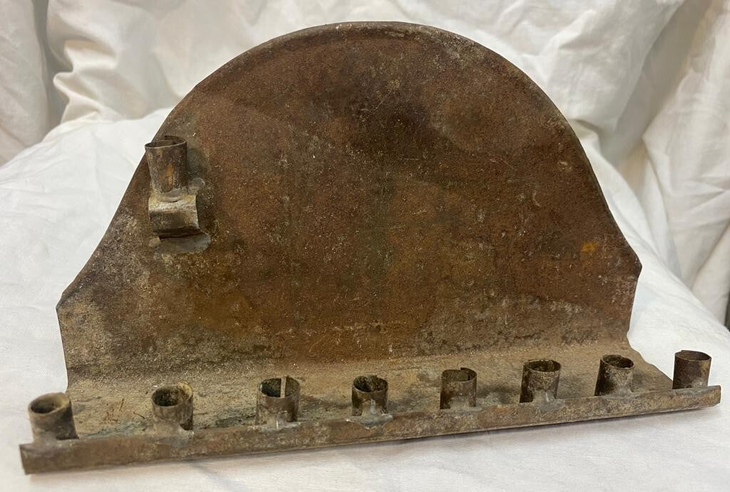 Jewish Judaica Antique Folk Art Menorah Palestine Israel ? Middle East ?