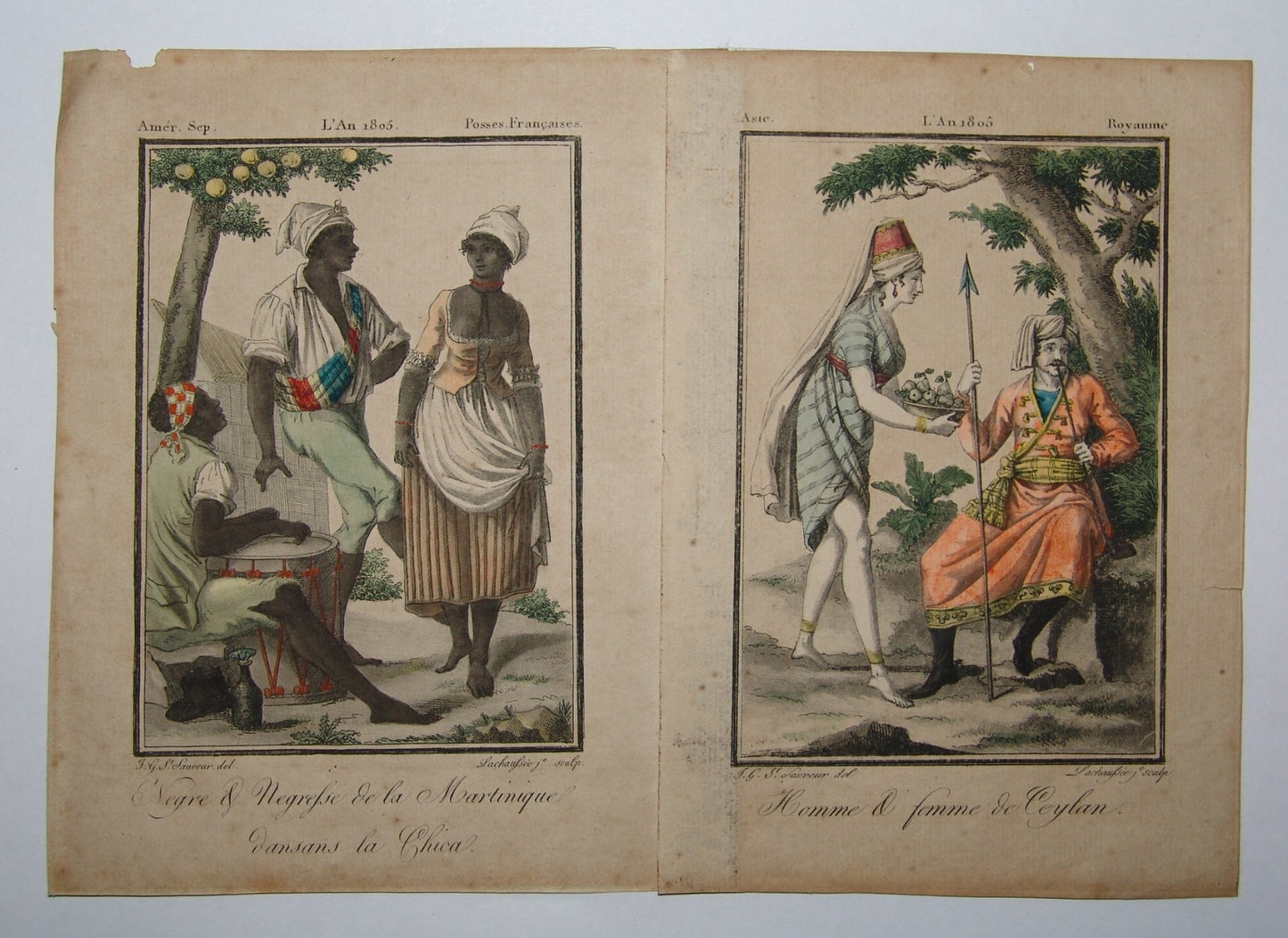 Antique Grasset de Saint Sauveur France Art Engraving Lachaussee J.ne sculp