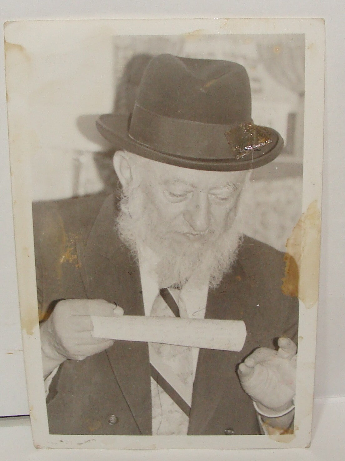 Photo Jewish Judaica Rabbi Simcha Zissel Broide הרב ברוידא Hebron Yeshiva