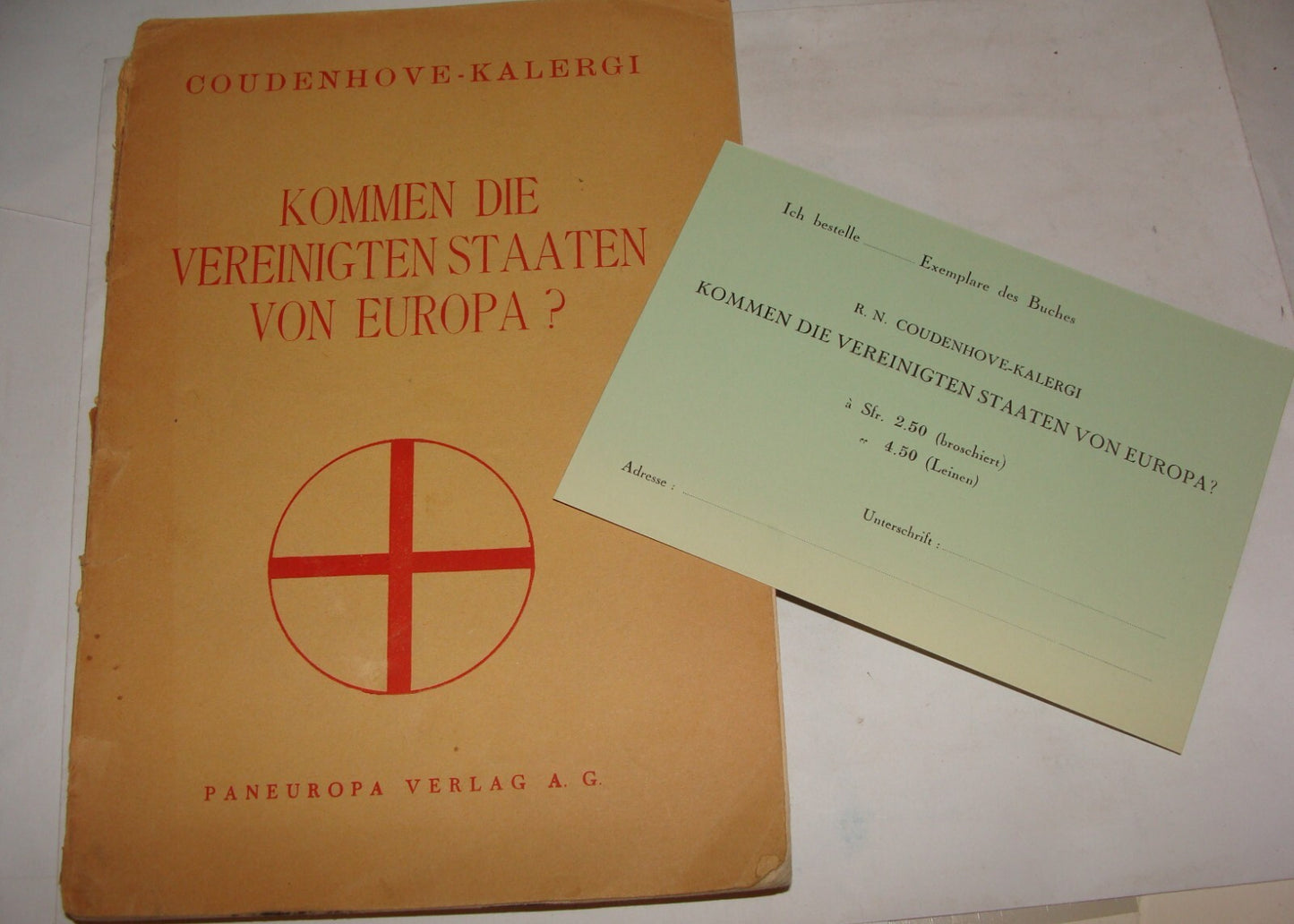 Germany 1938 European Union Book German VEREINIGTEN STAATEN VON EUROPA