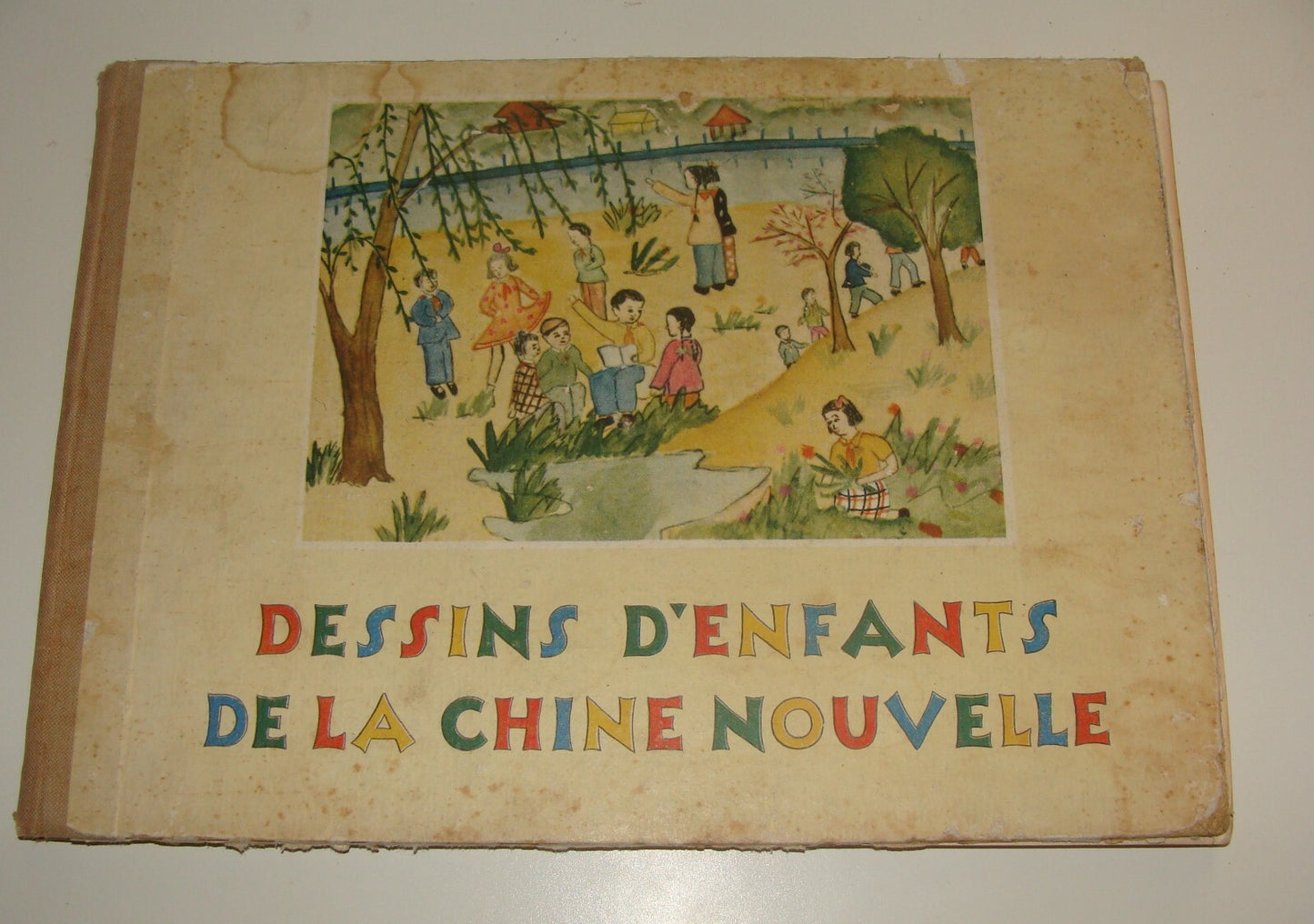 1955 Dessins d'Enfants de la Chine Nouvelle French France China Children Book