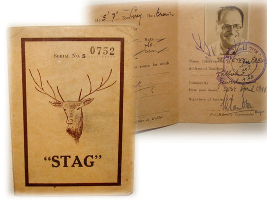 RARE Jewish 1948 Israel Israeli Independence War Jerusalem Pass Certificate