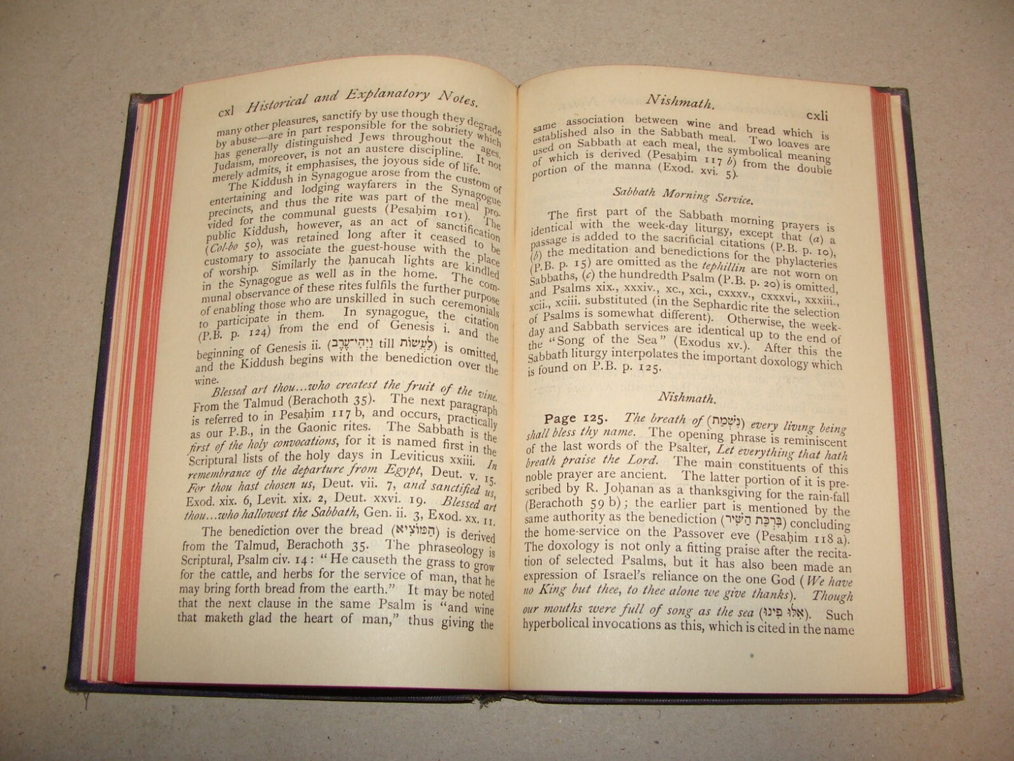 Book Jewish Judaica 1922 London Prayer United Hebrew Congregation Rabbi