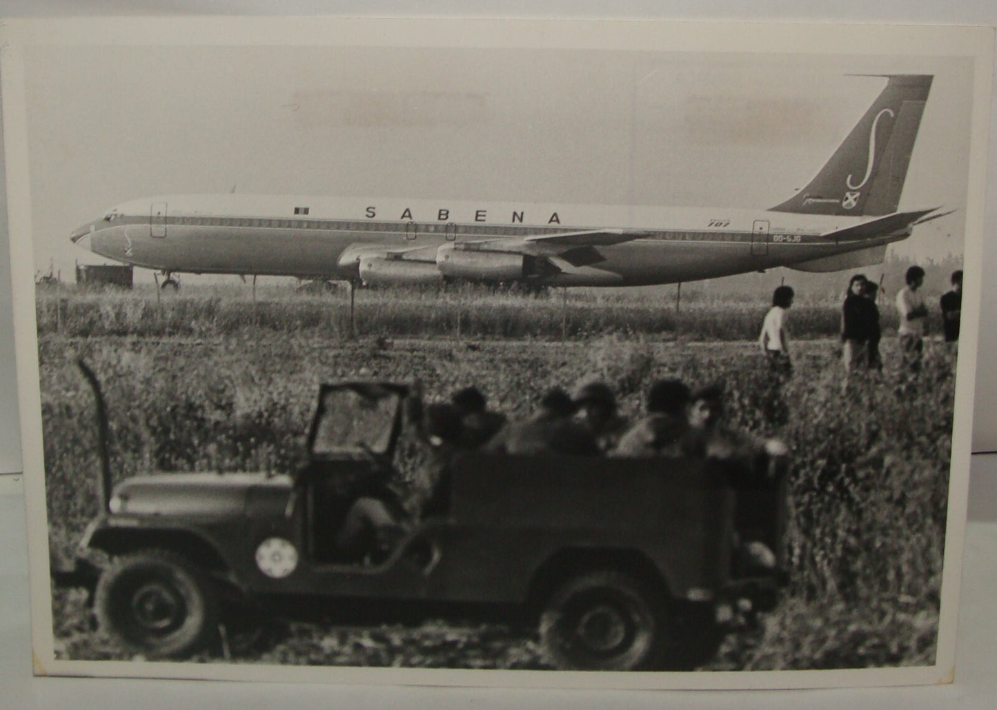 Israel Army Jewish Judaica 1972 Hijacked SABENA Plain Israeli Military Photo