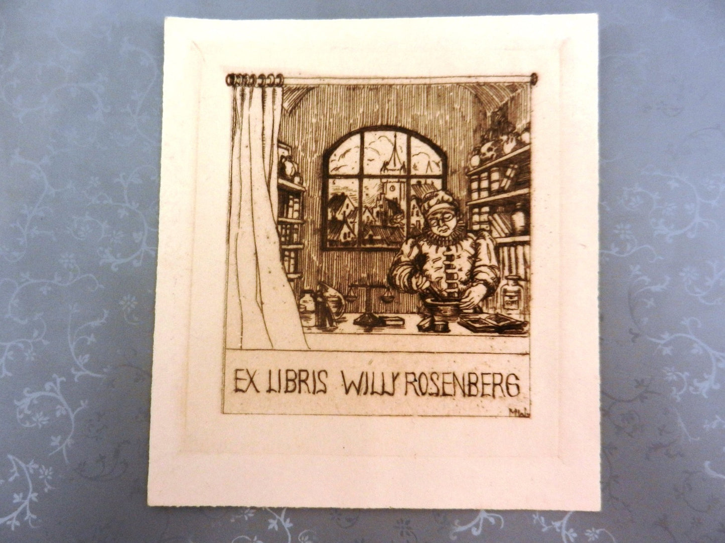 Germany ex libris willy Rosenberg antique Italy ? France ? ? signed signature