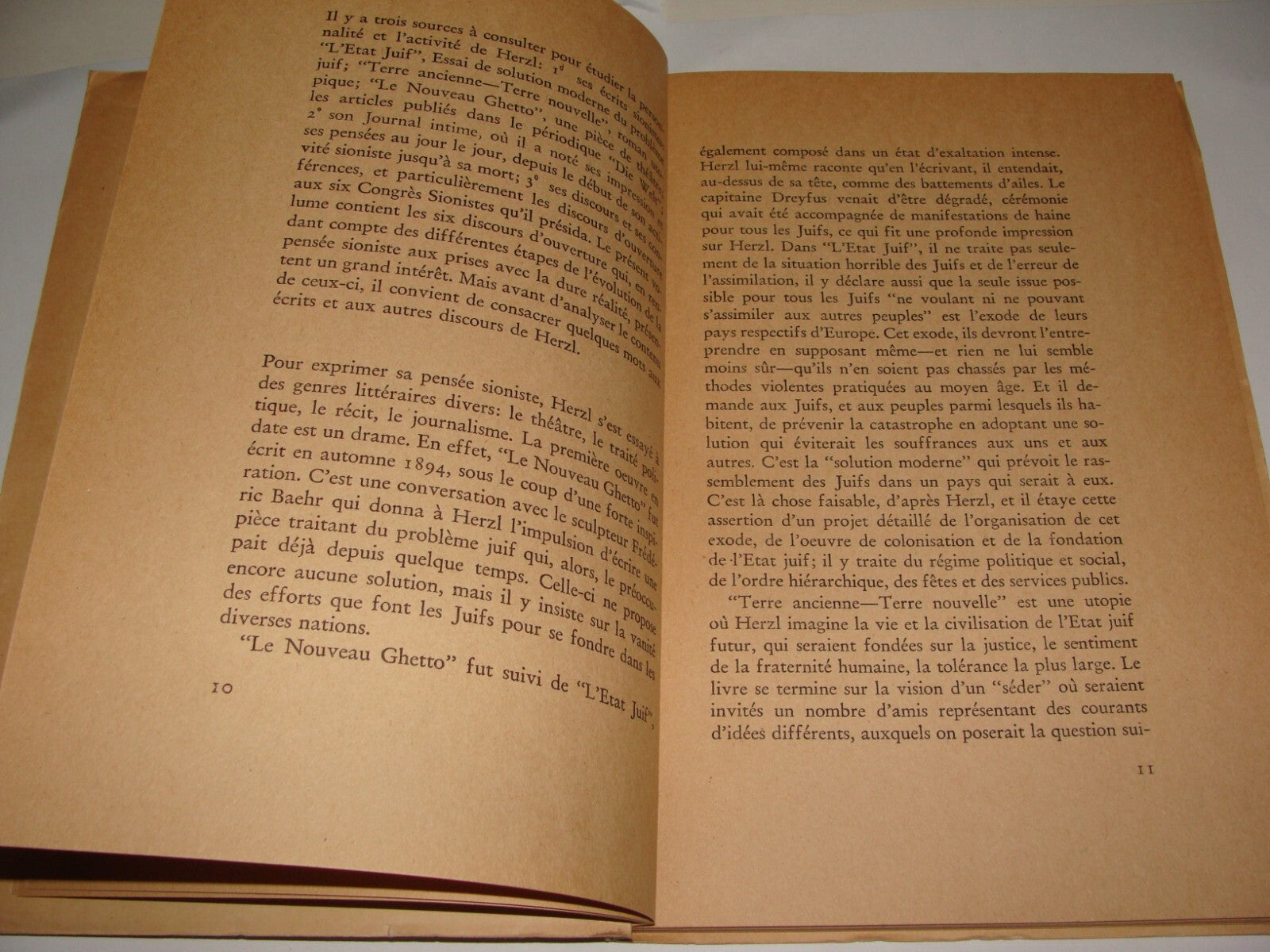 Book Jewish Judaica 1947 Palestine Israel HERZL Zionist Congress French