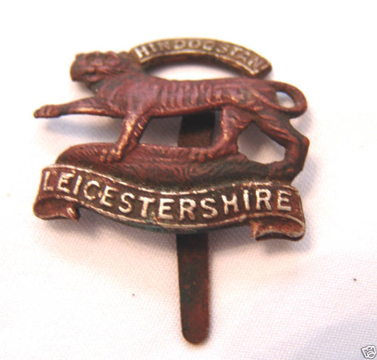 Hindoostan - the Royal Leicestershire Cap Badge, WW I