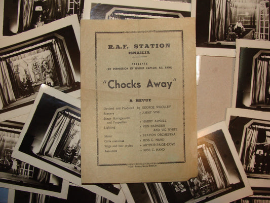 Jewish 1944 British Army Military Air Force WW2 Ismailia Egypt Photo X15 Theater