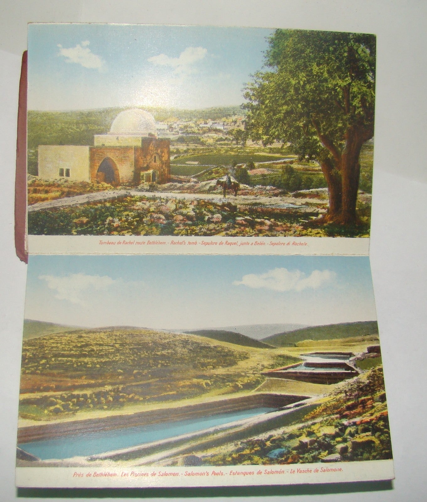 Photo Palestine Jewish judaica Souvenir Bethlehem 12 Views Album in Color SIMINI