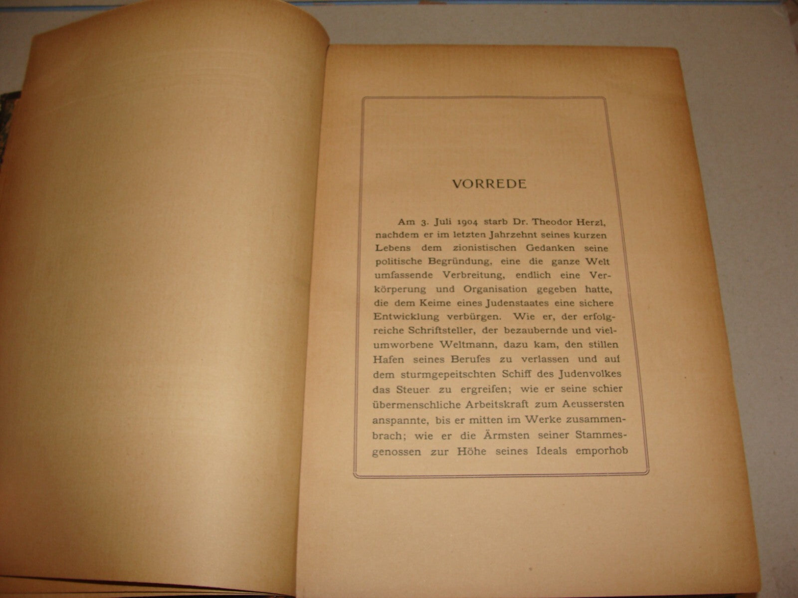Germany Book Jewish Judaica HERZL Zionist Zionistische Schriften German 1ST 1905